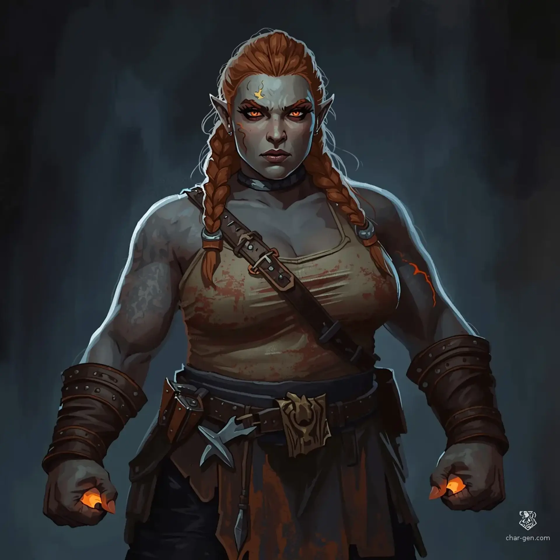 Edda Stonefist - AI-generated fantasy NPC