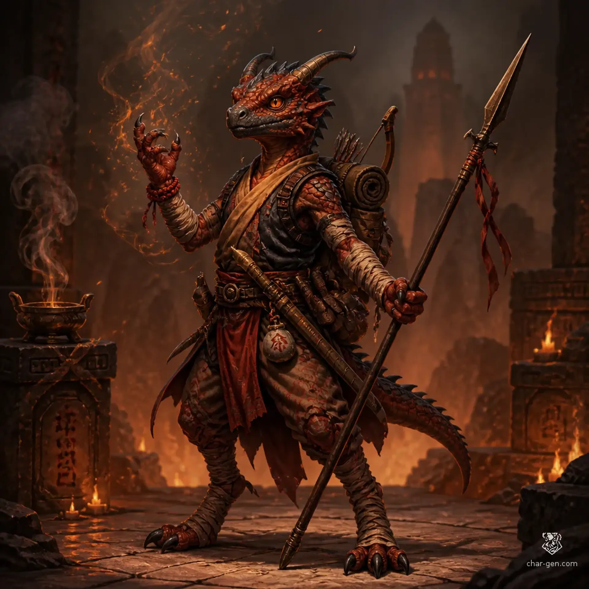 Ignis Kraos - AI-generated fantasy Character