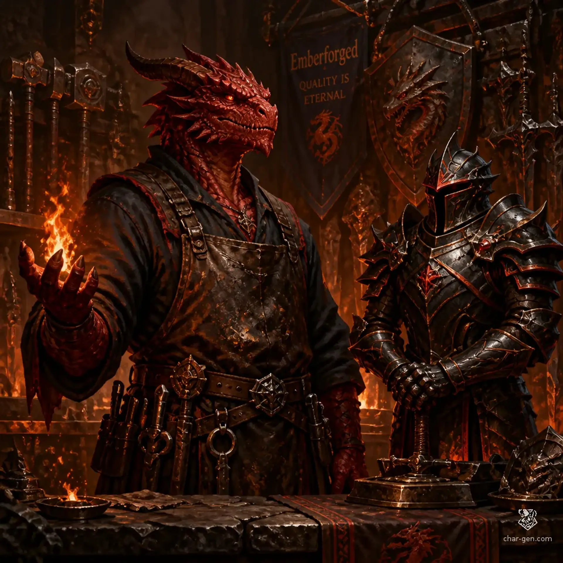 The Ember Forge | Fantasy Shop Generated by CharGen