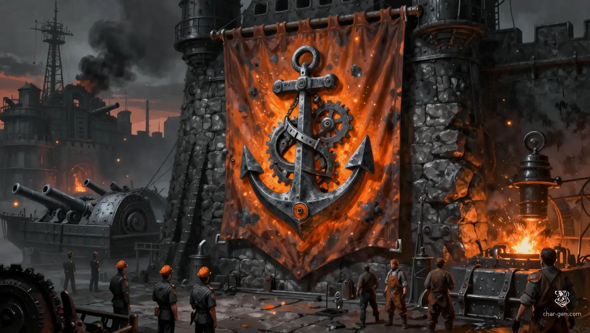 The Iron Anchor Cartel - AI-generated fantasy Faction