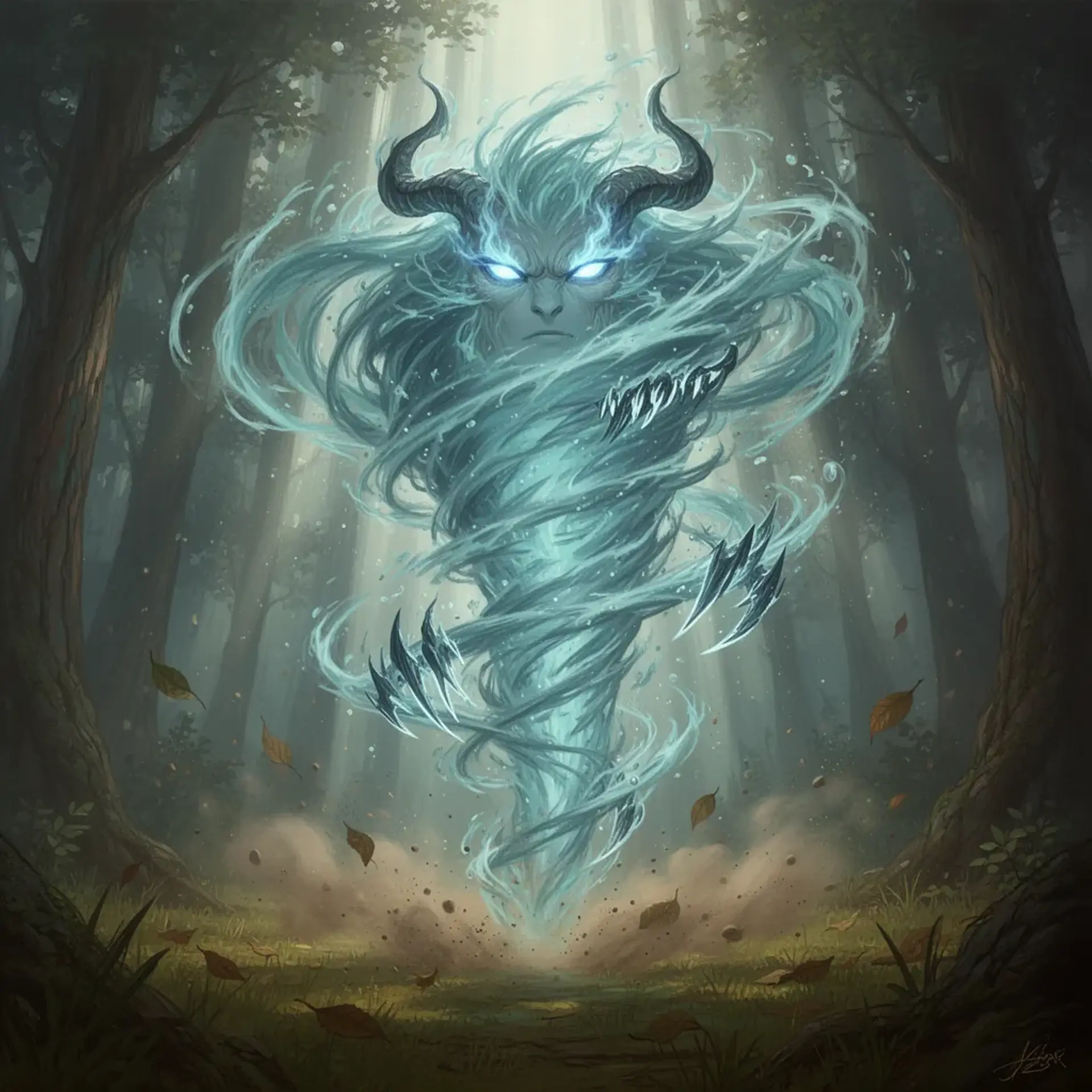 Zephyr Servant - AI-generated fantasy Monster