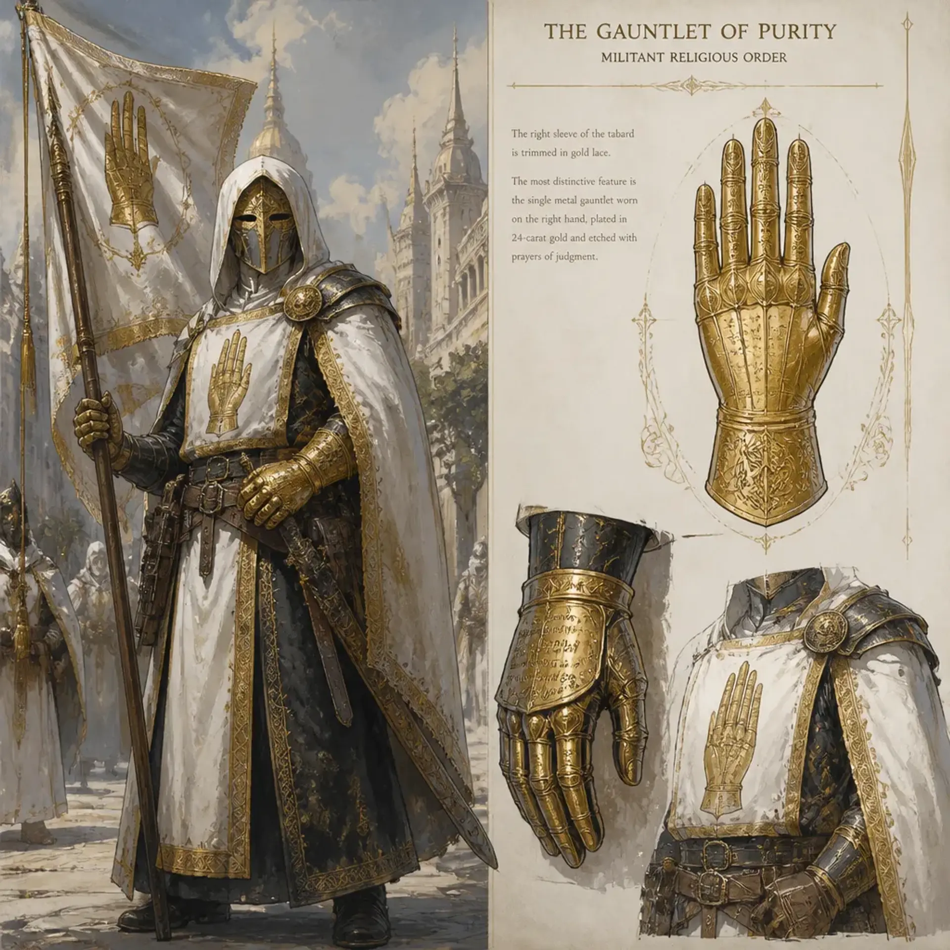 The Gauntlet of Purity - AI-generated fantasy Faction