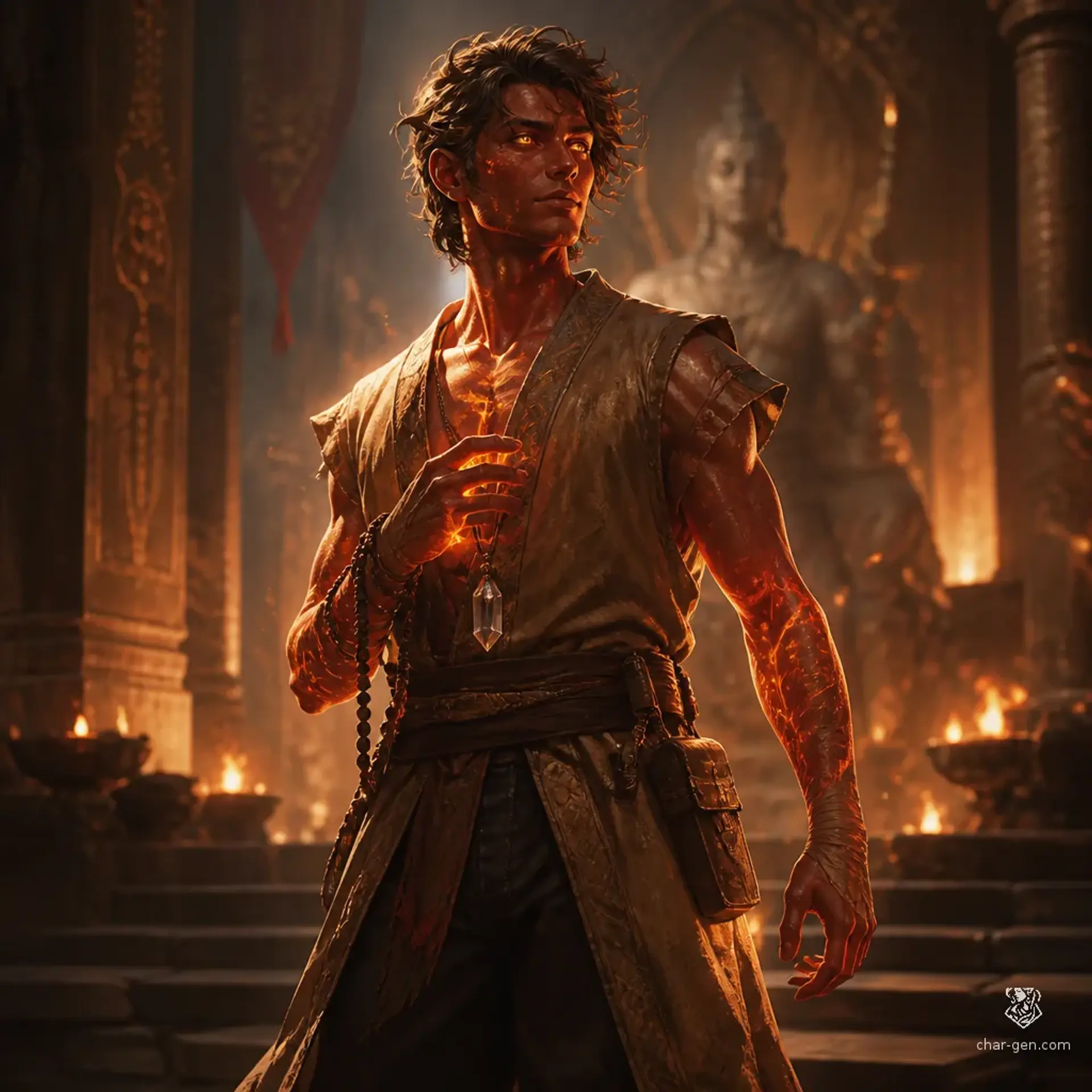 Saren Voss - AI-generated fantasy Character