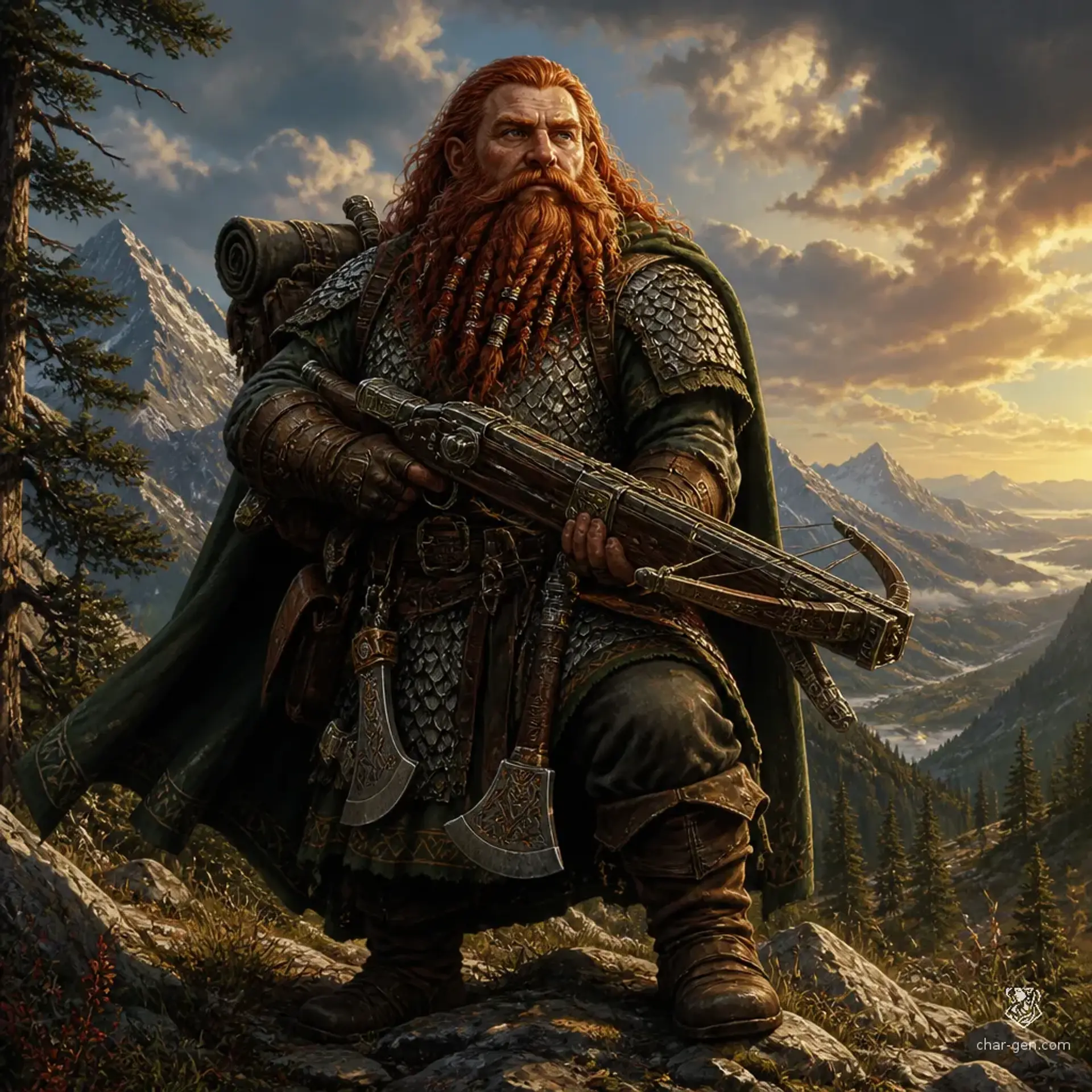 Arawn - AI-generated fantasy Character