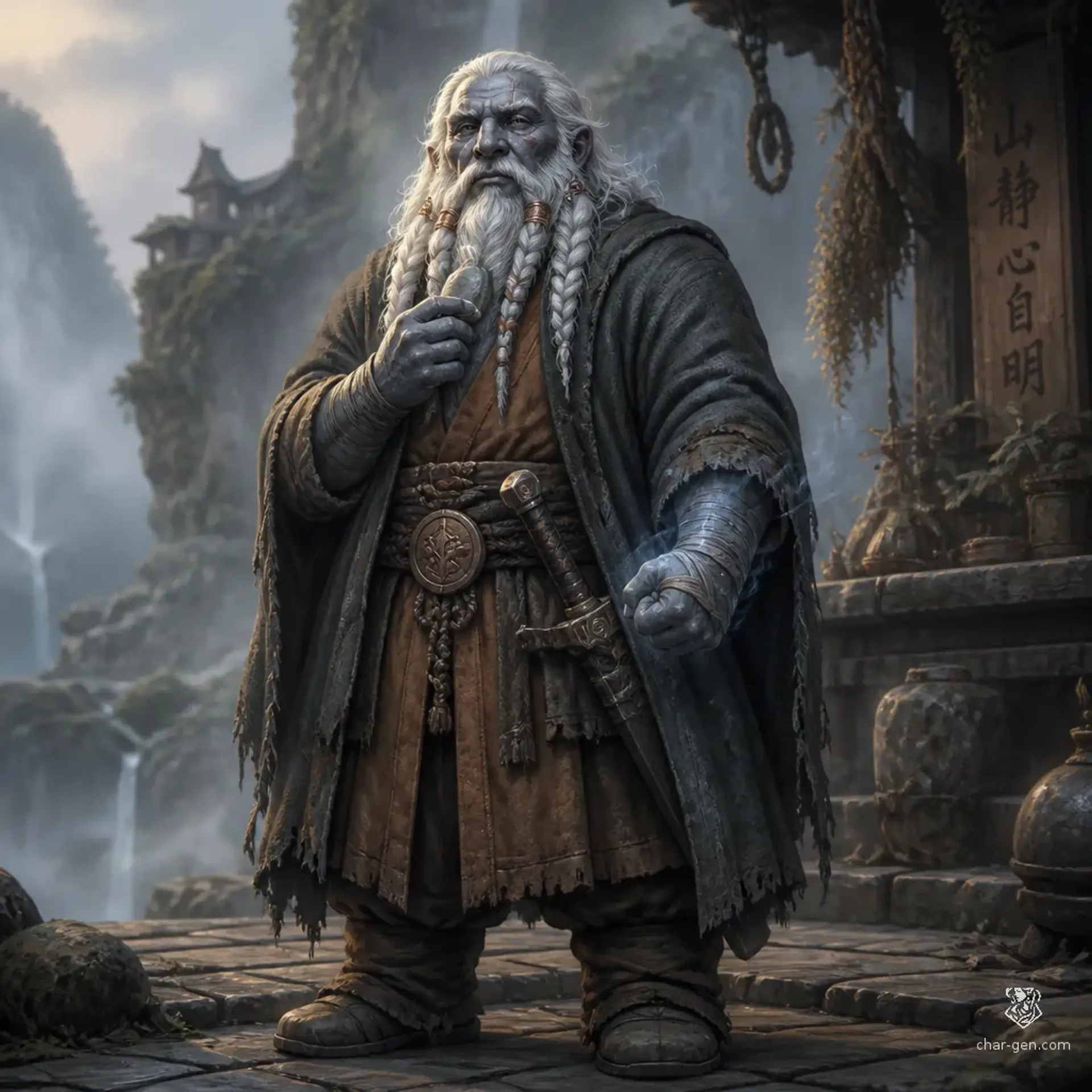 Doran Grayvein - AI-generated fantasy Character