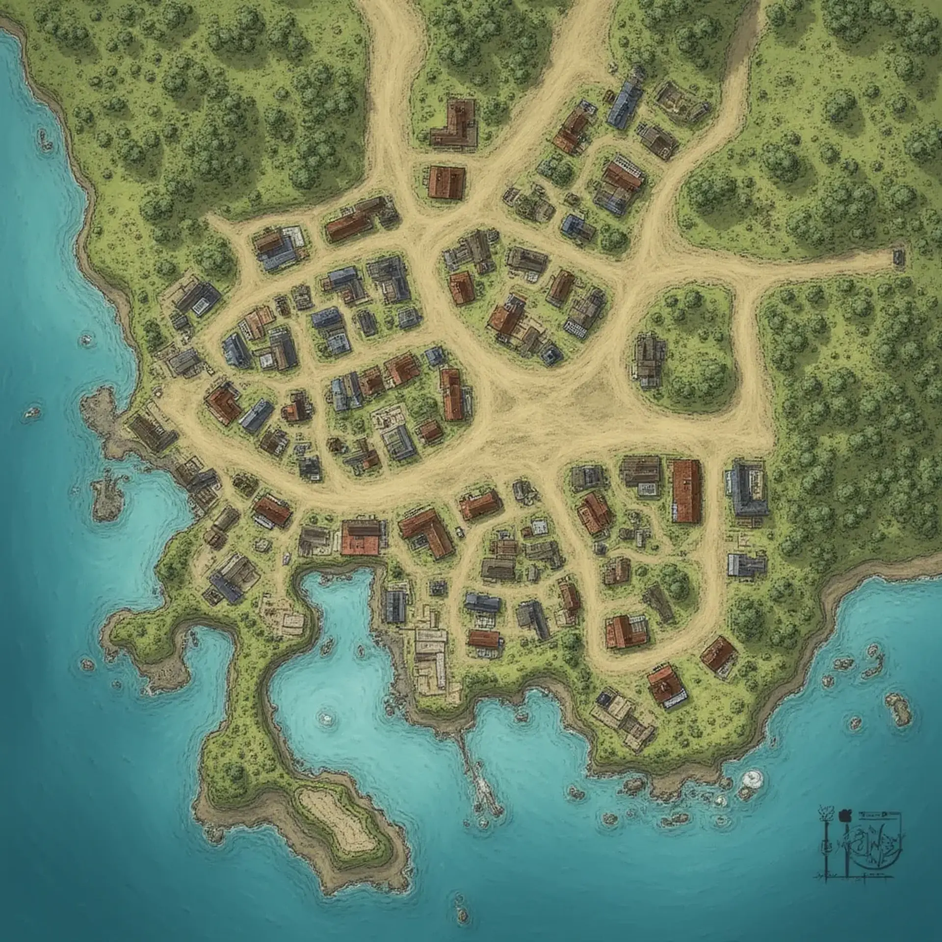 Skarth - AI-generated fantasy Settlement