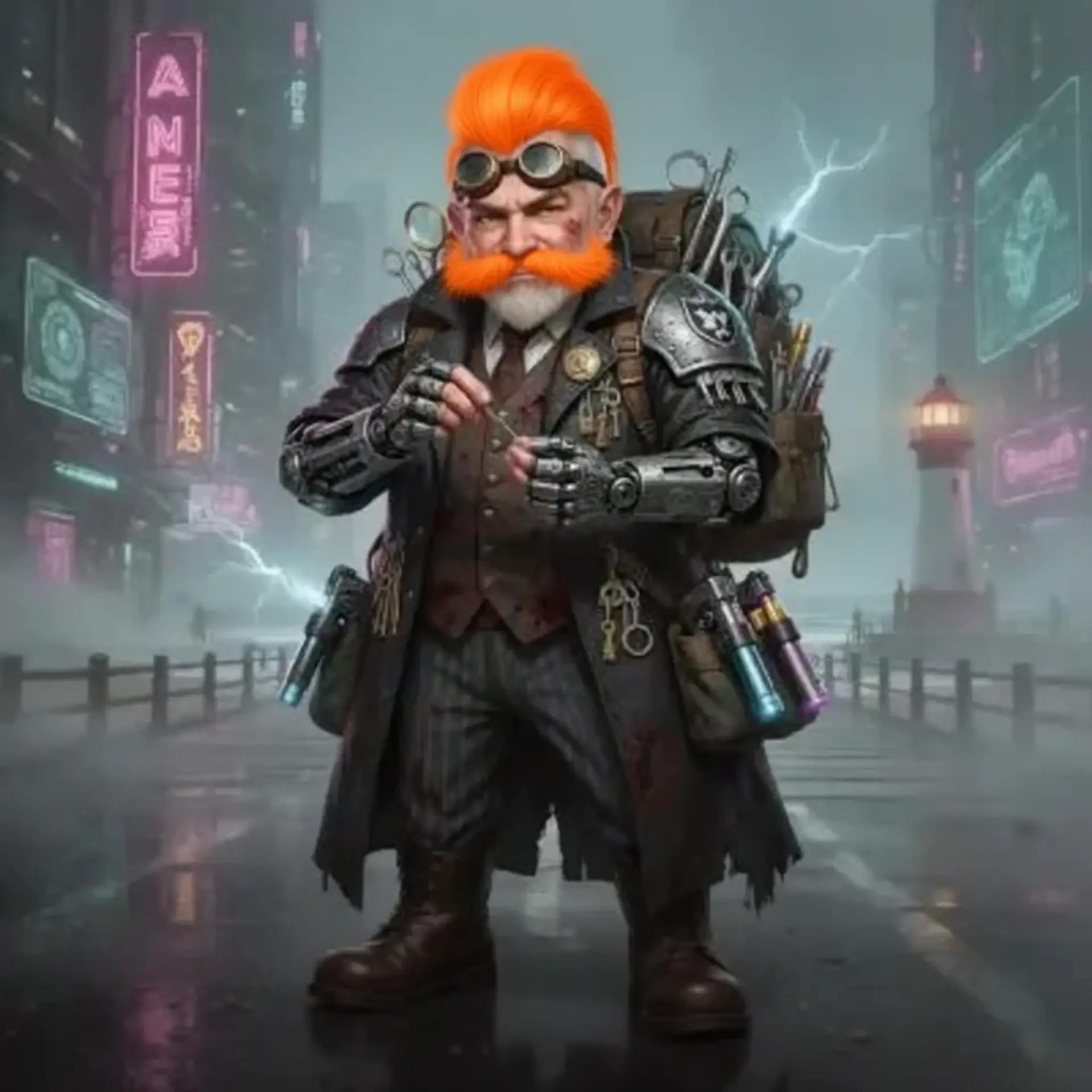 Horatio Copperplate Borealis - AI-generated fantasy NPC