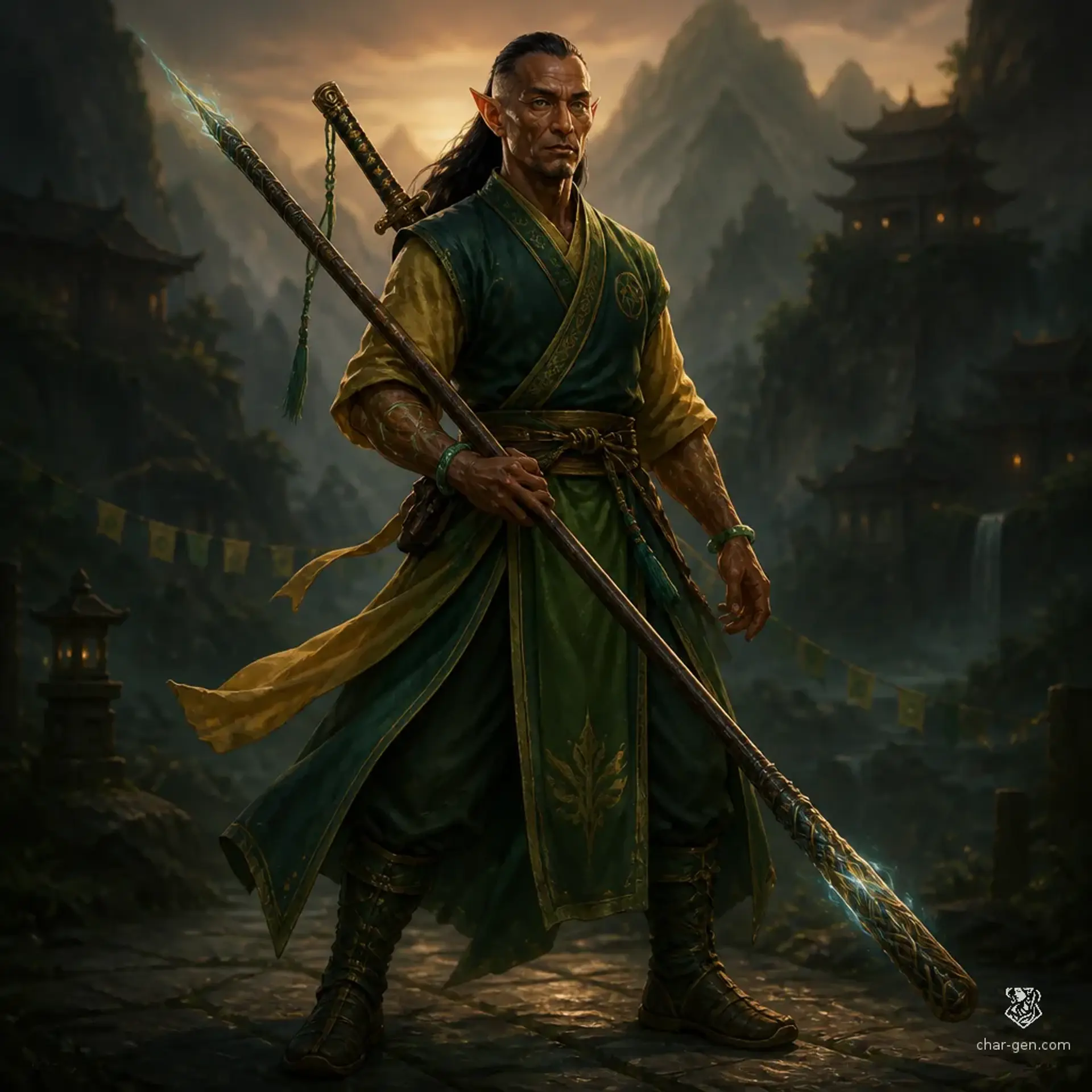 Talaen Emberstep - AI-generated fantasy Character