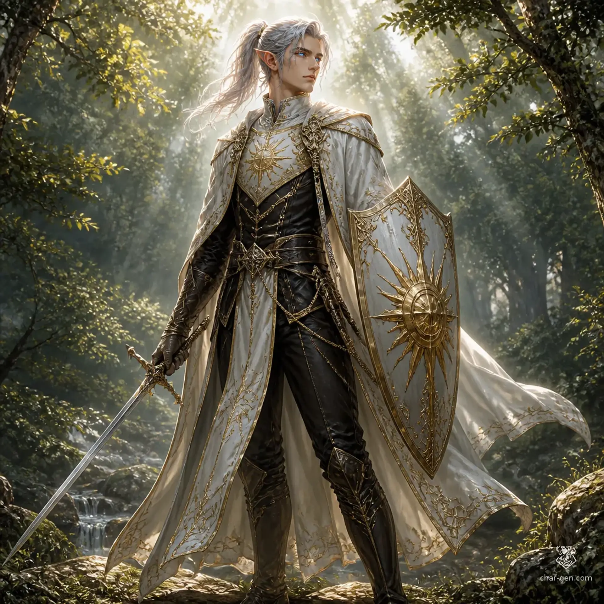 Aladon - AI-generated fantasy Character