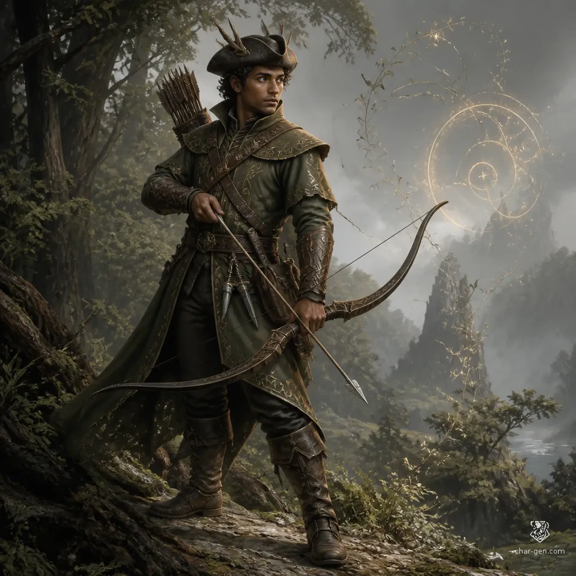 Aderyn Veyr - AI-generated fantasy Character