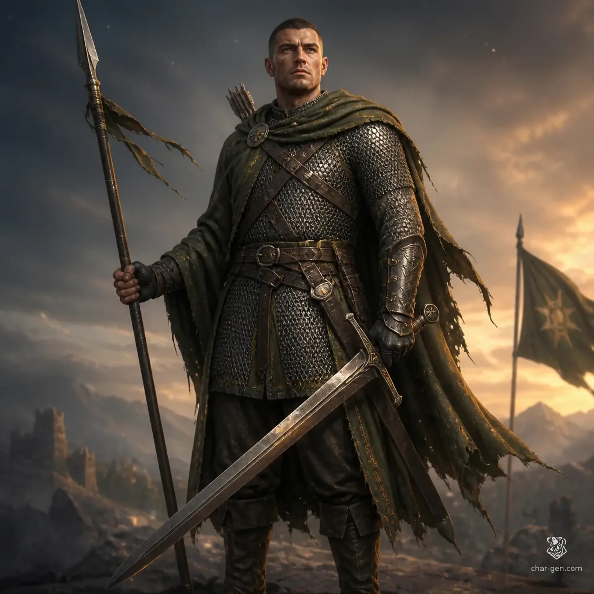 Cham Borsey - AI-generated fantasy Character