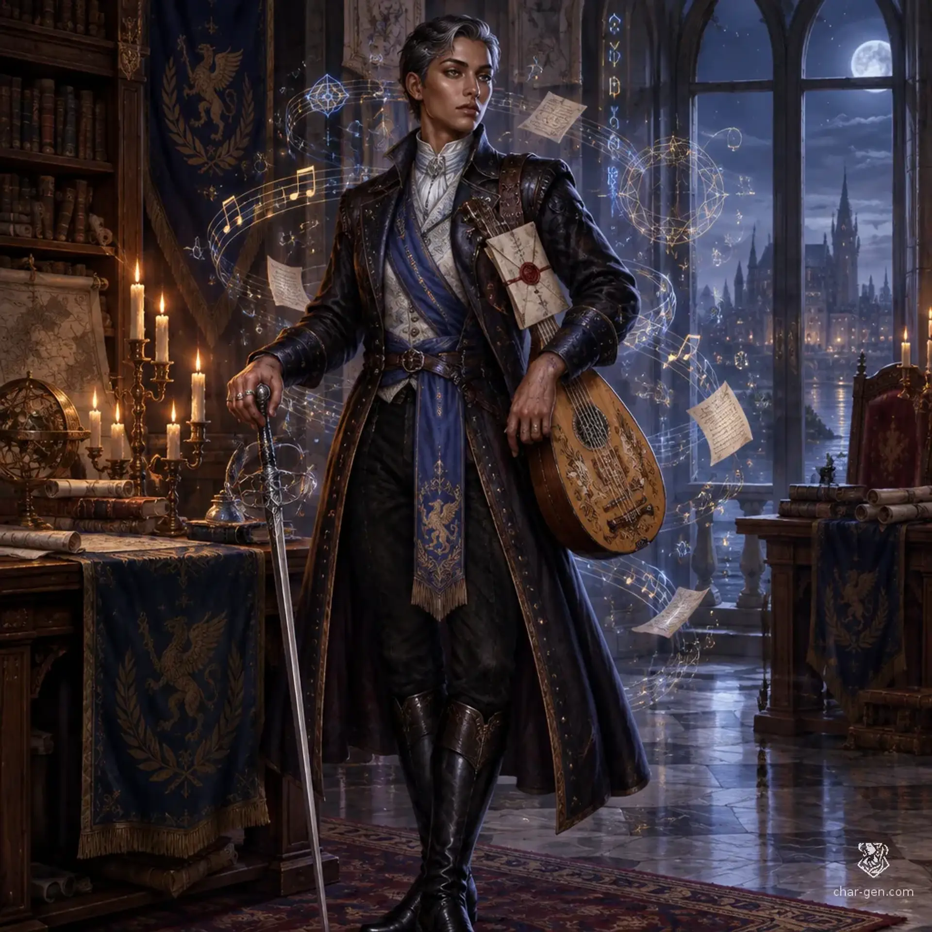 Avelona Hegedű - AI-generated fantasy Character