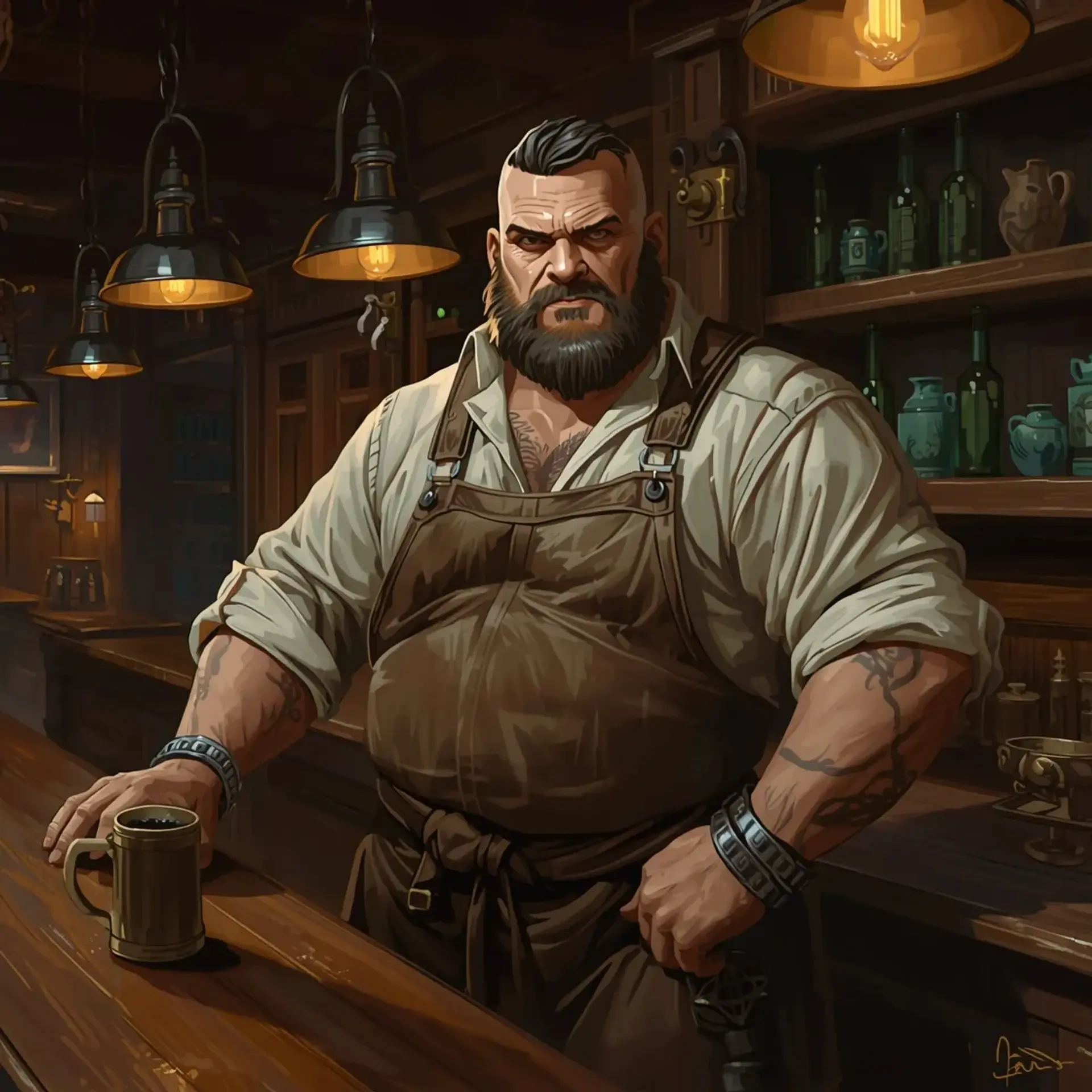 The Barnacle & Blade - AI-generated fantasy Tavern