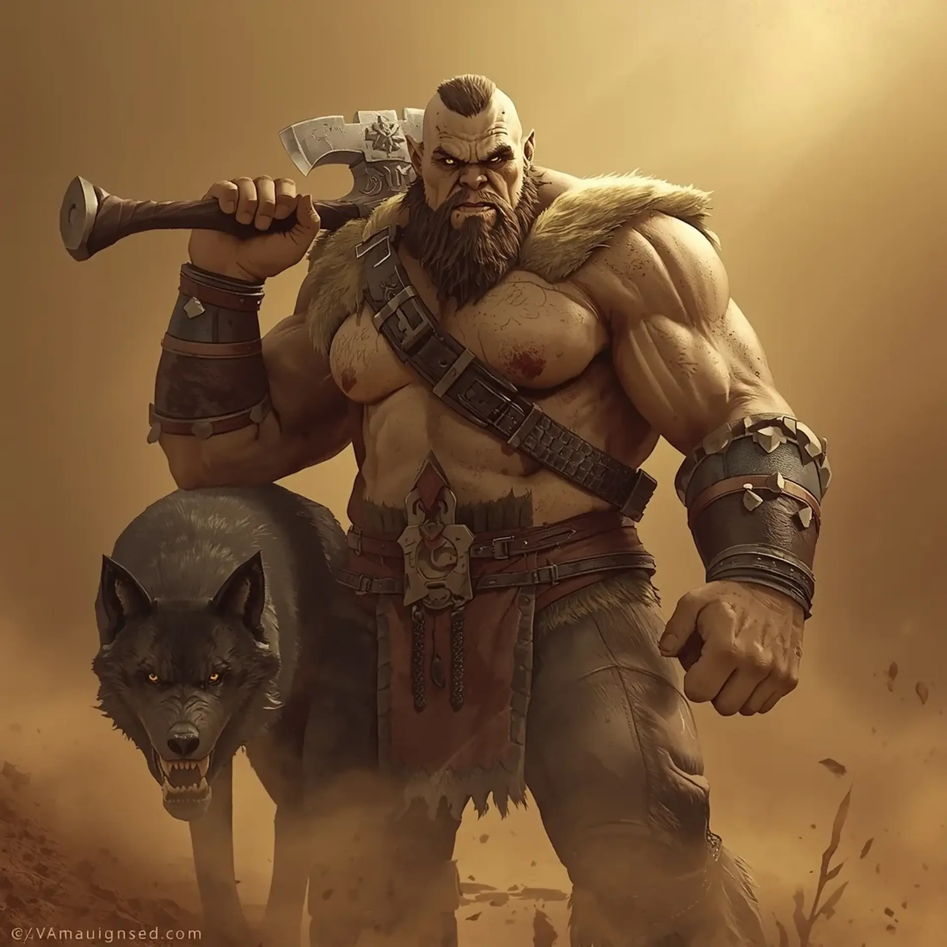 Urazak - AI-generated fantasy Character