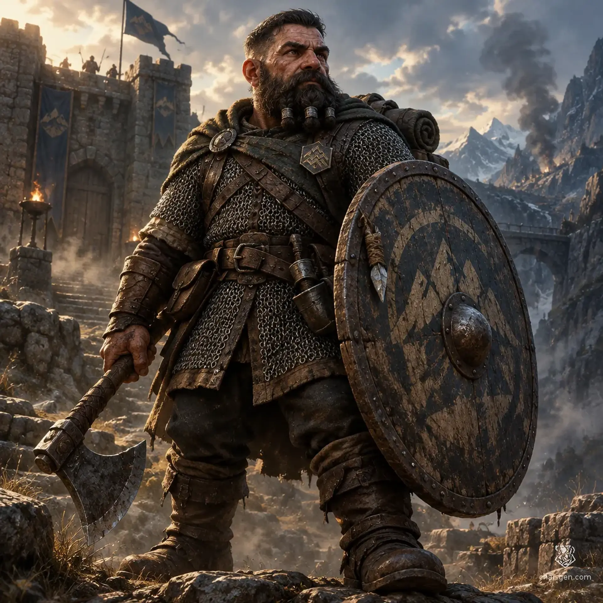 Brug Torvik - AI-generated fantasy Character