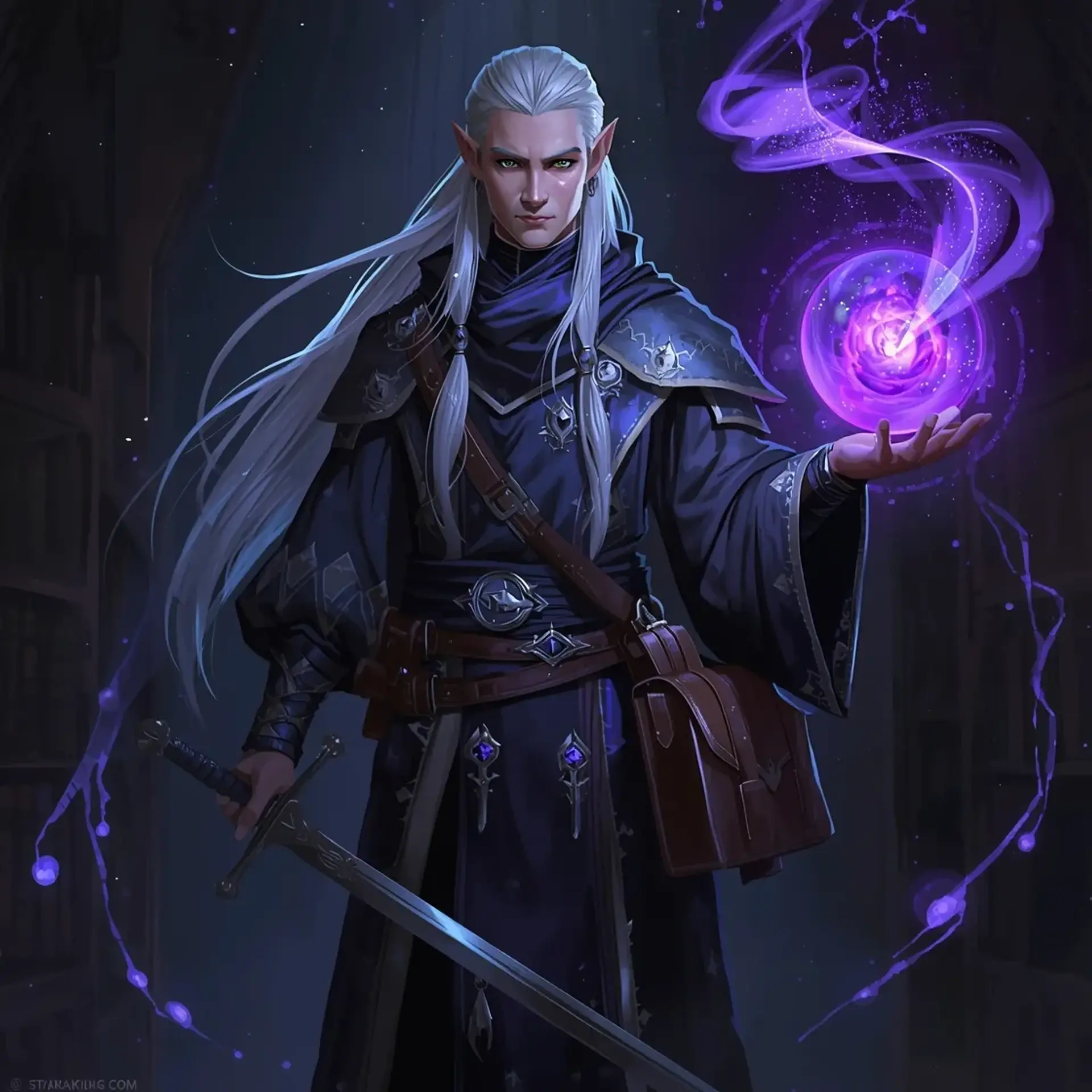 Theren Galanodel - AI-generated fantasy Character