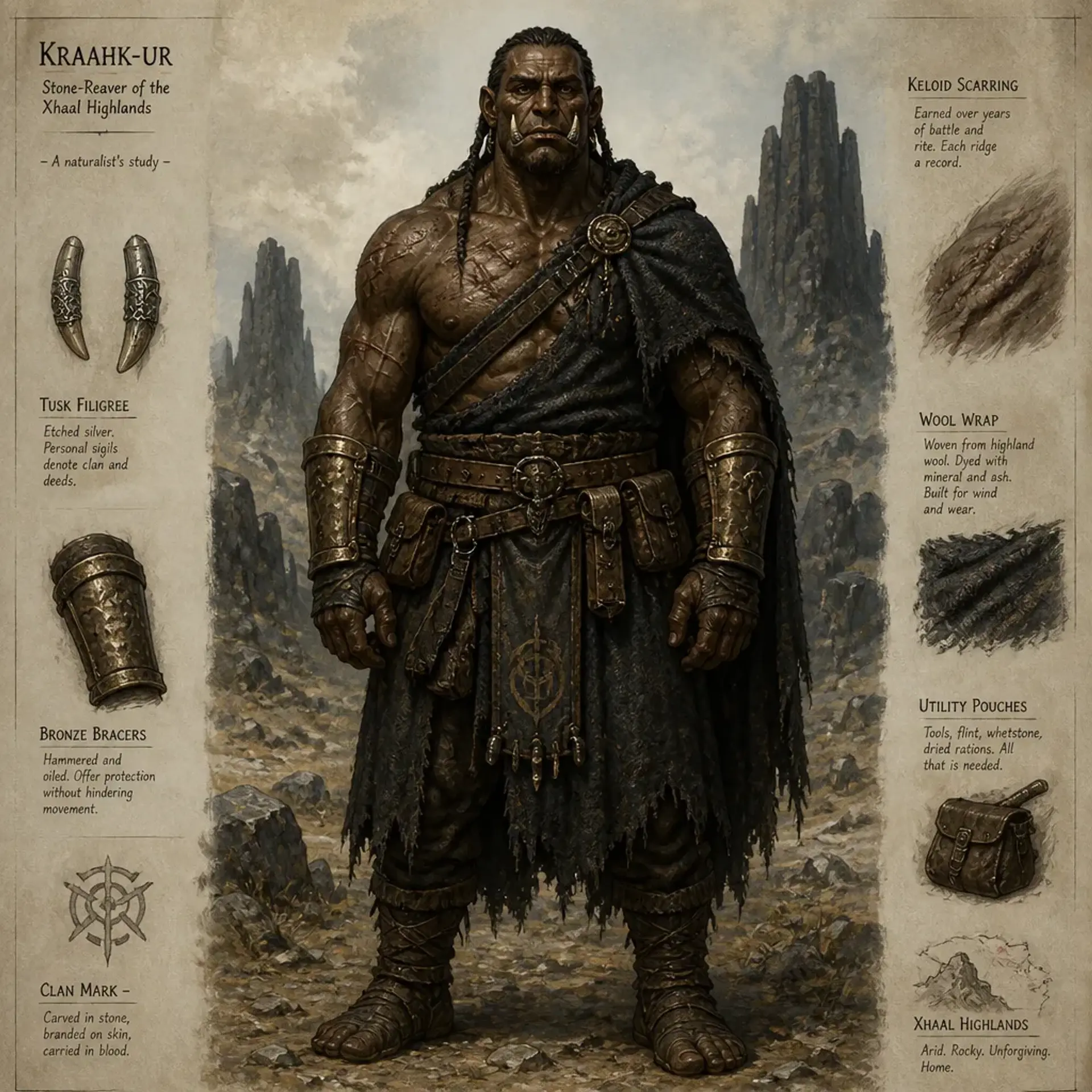 Iron-Fleshed - AI-generated fantasy Species
