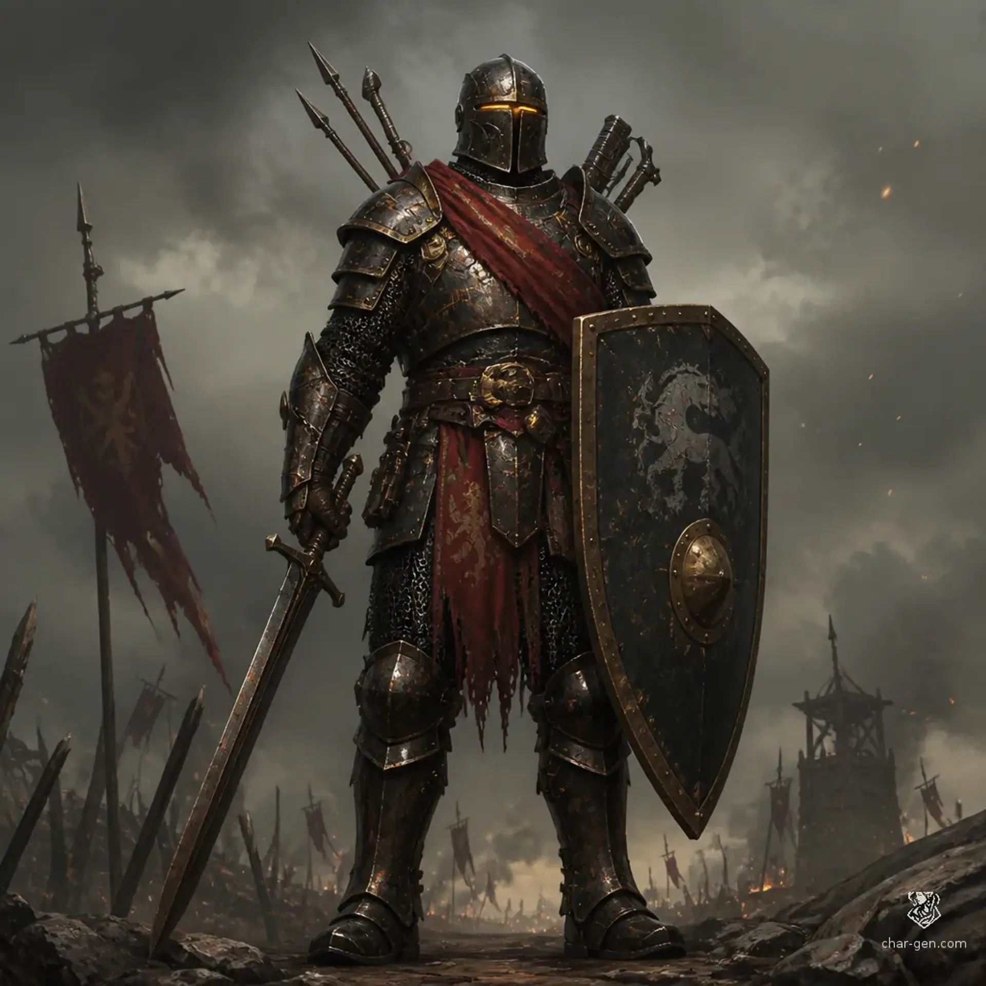 shame of  daedalus or SOD - AI-generated fantasy Character