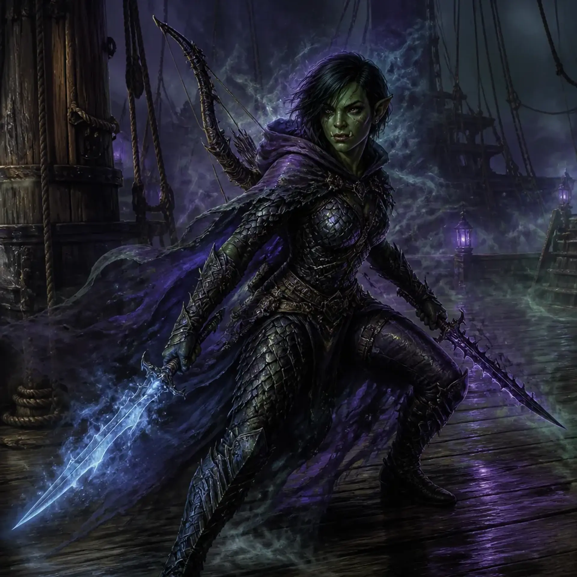 Kaelith Shadow-Tooth - AI-generated fantasy Character