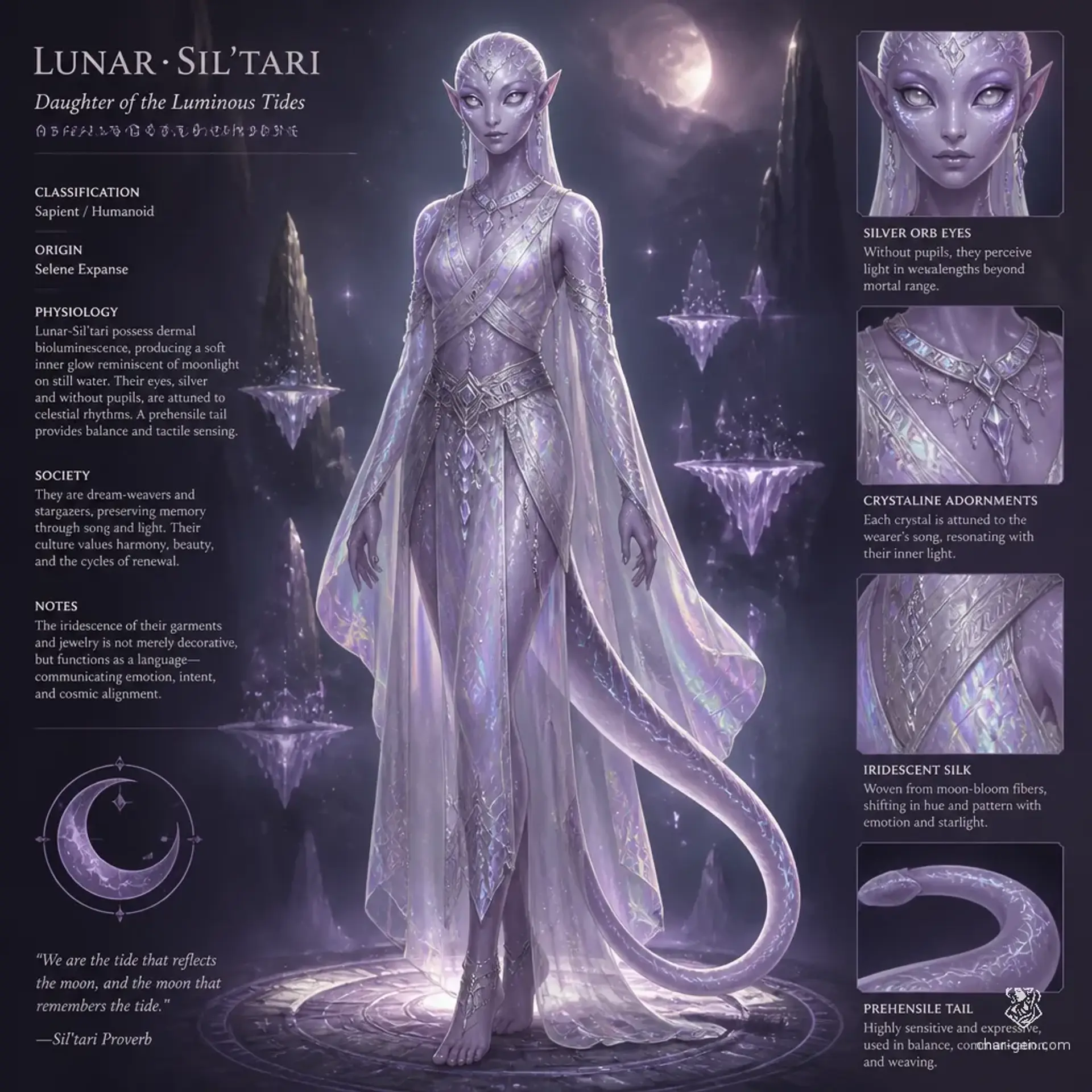 Lumidriel - AI-generated fantasy Species