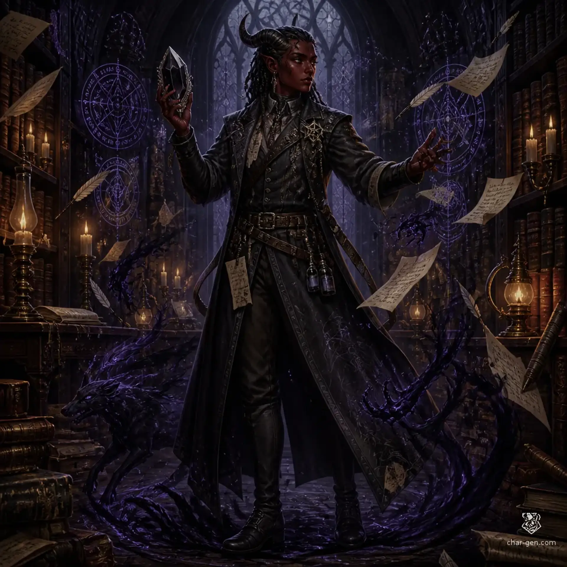 Kusq'ir Babalola - AI-generated fantasy Character