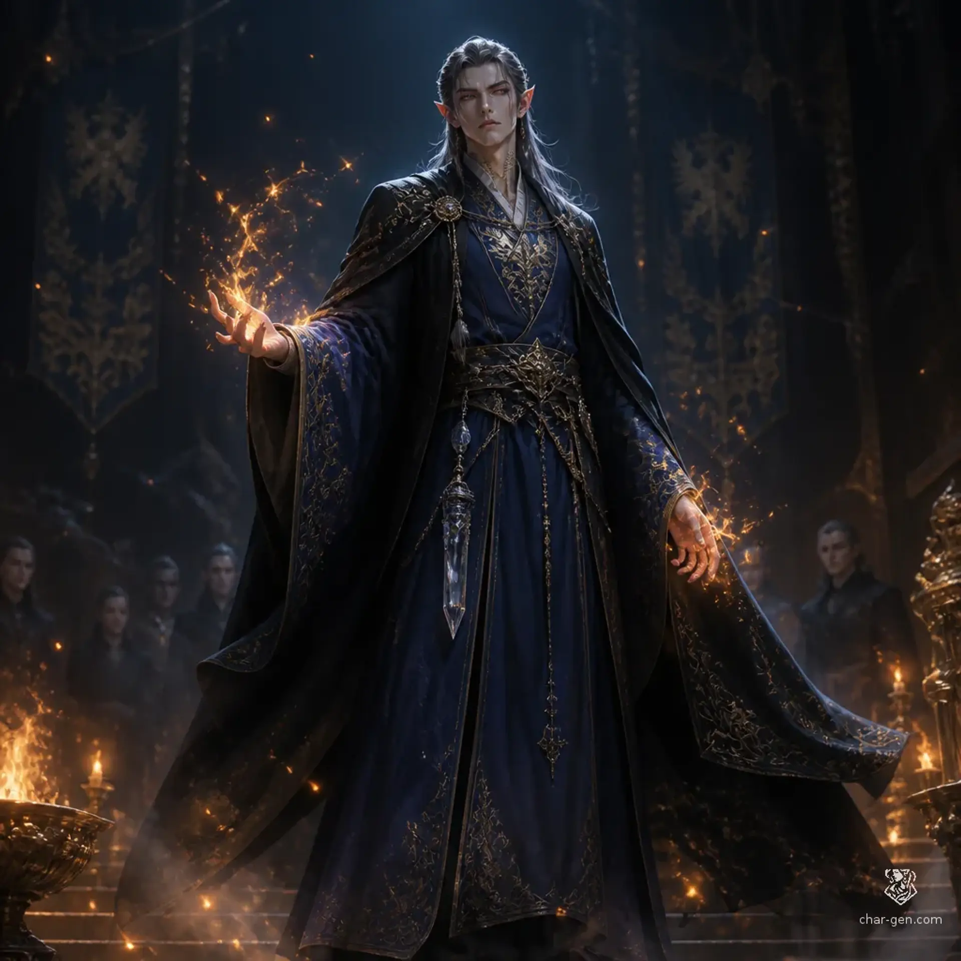Neseyr Govian - AI-generated fantasy Character