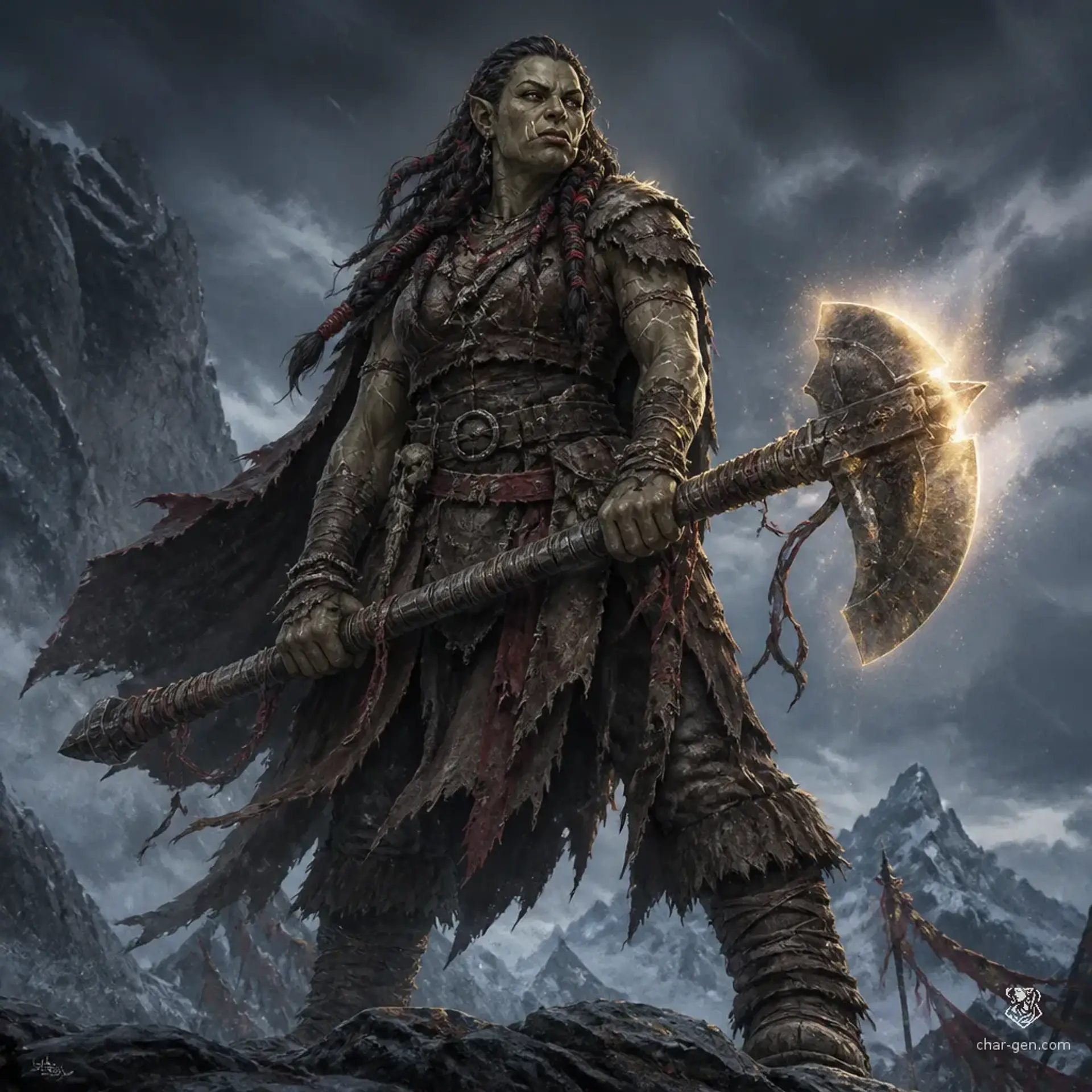 Sigrith Vash - AI-generated fantasy Character