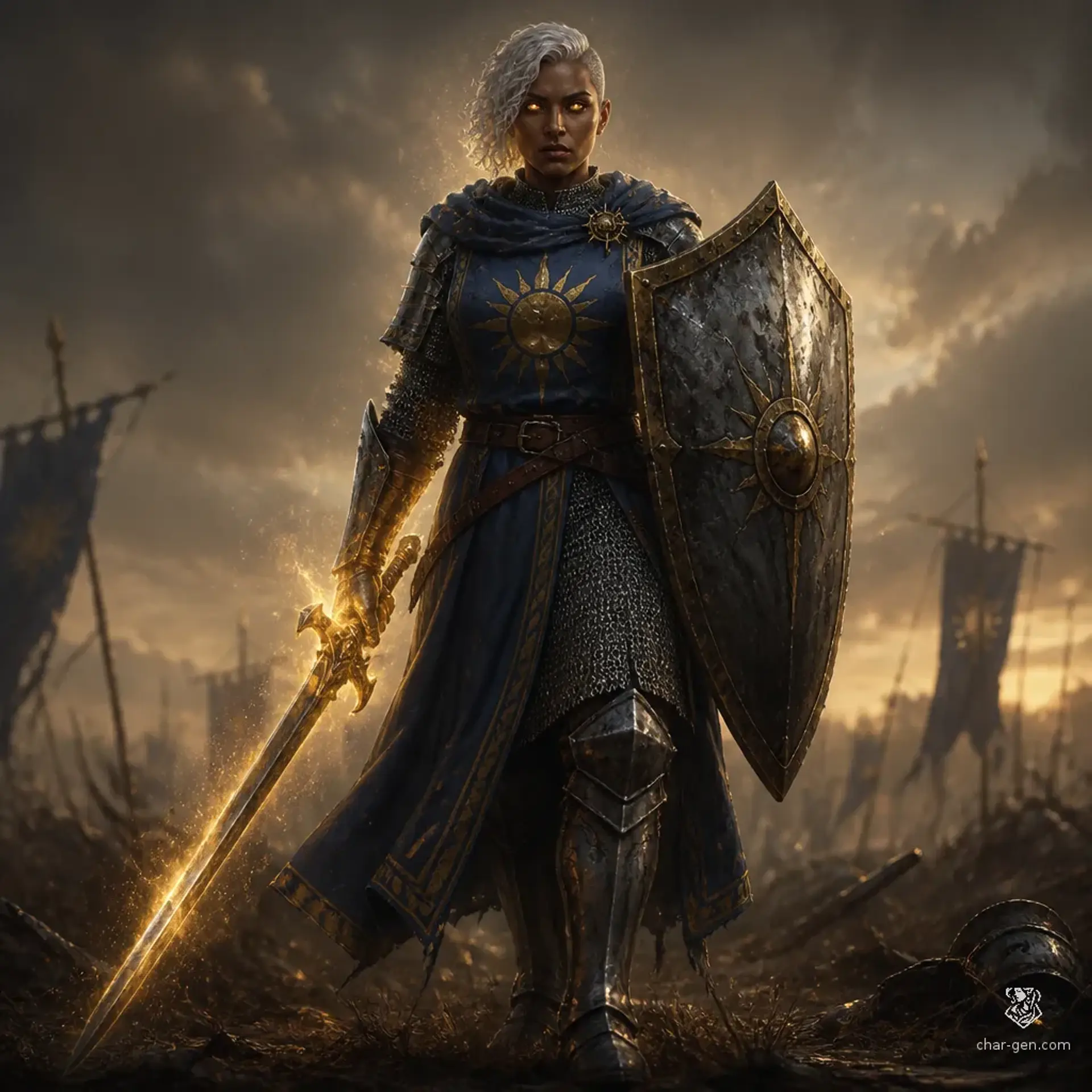 Heph Montrel - AI-generated fantasy Character