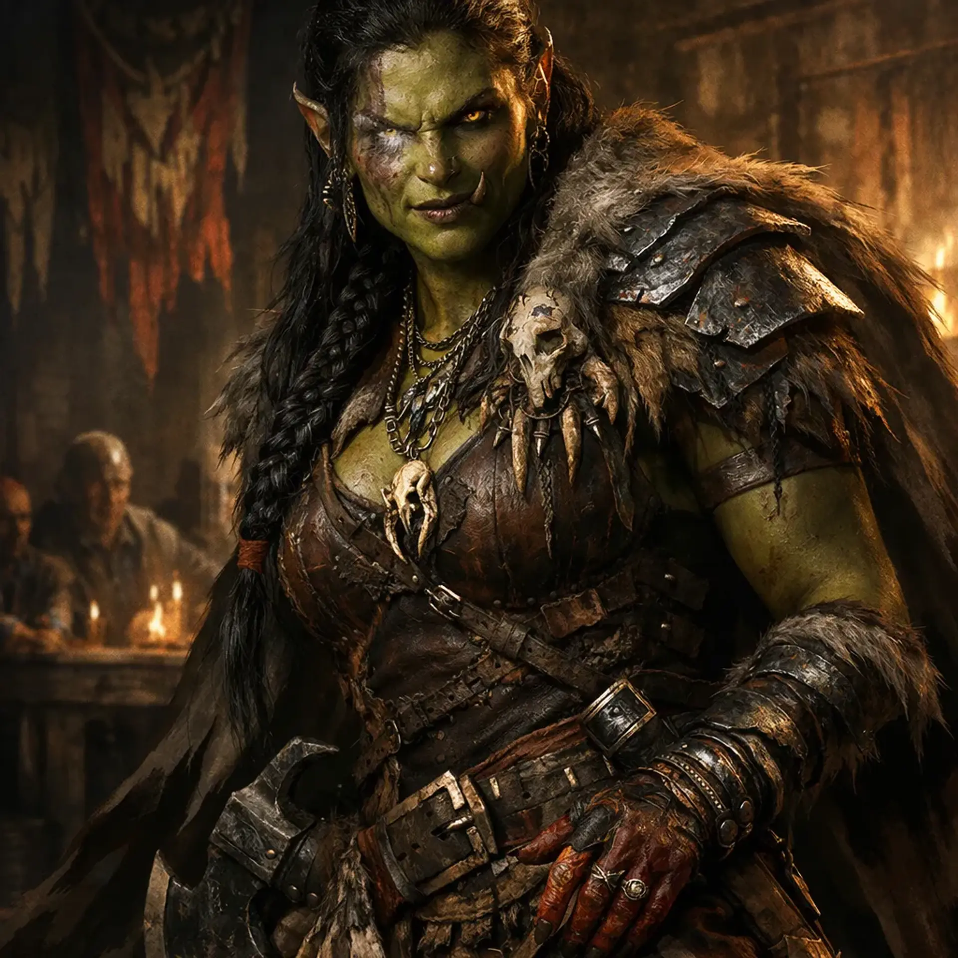 Chieftain Thraka Iron-Will - AI-generated fantasy NPC