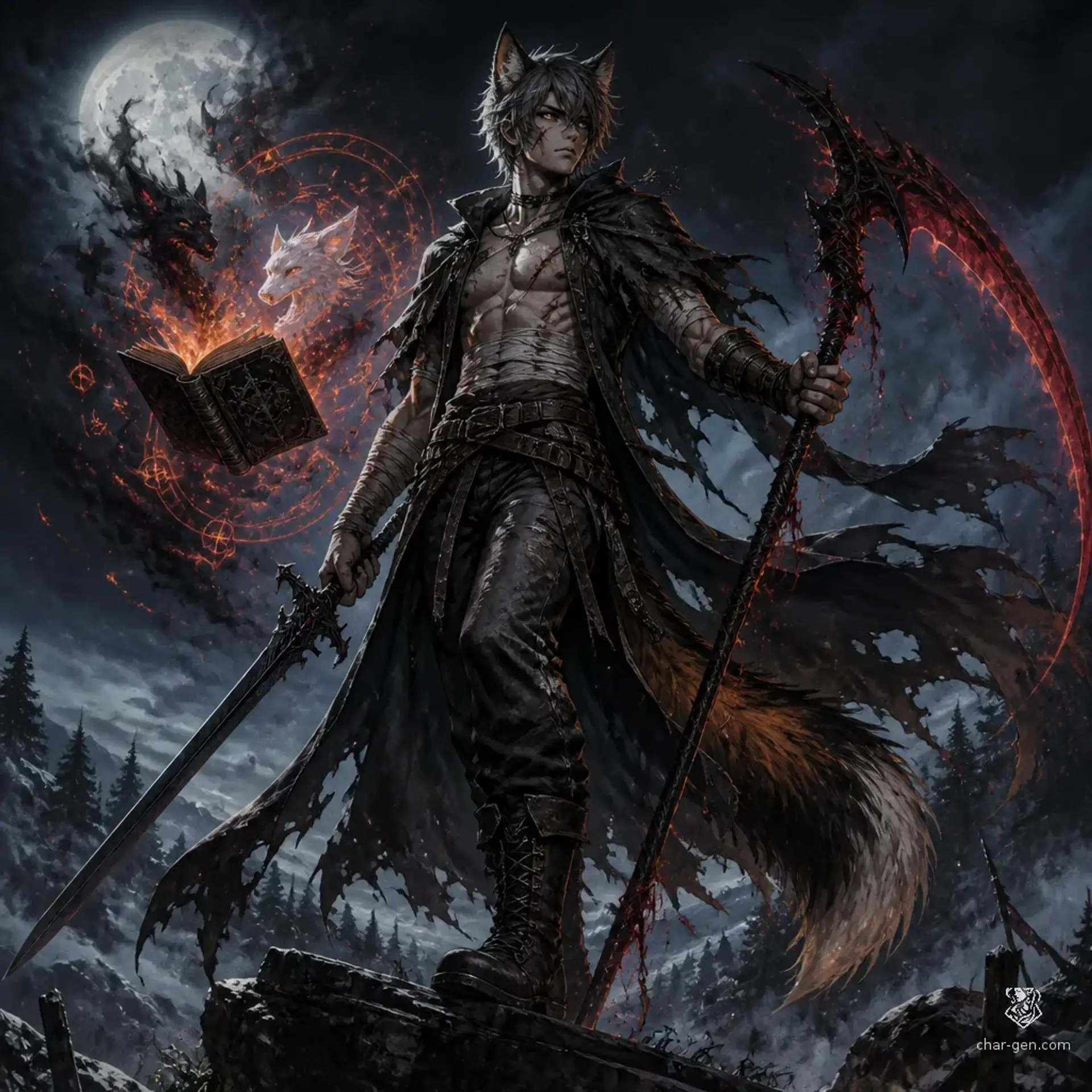 Hegi - AI-generated fantasy Character