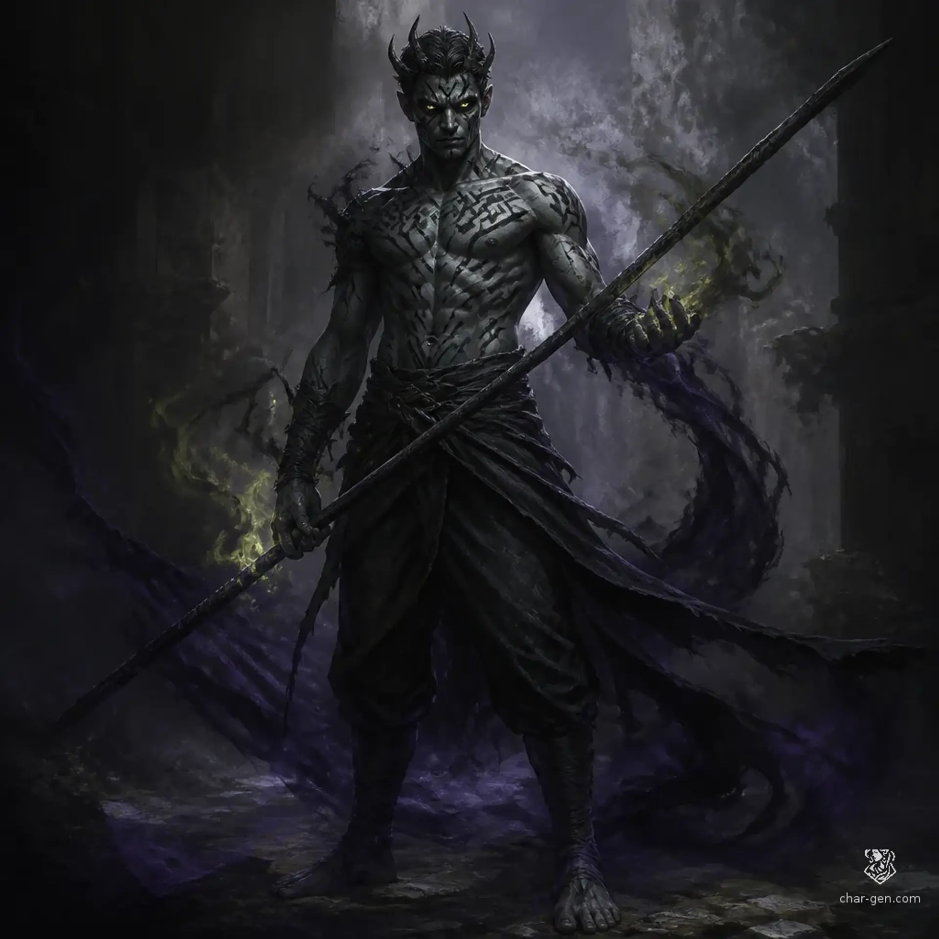 Xal-Vorn - AI-generated fantasy Character