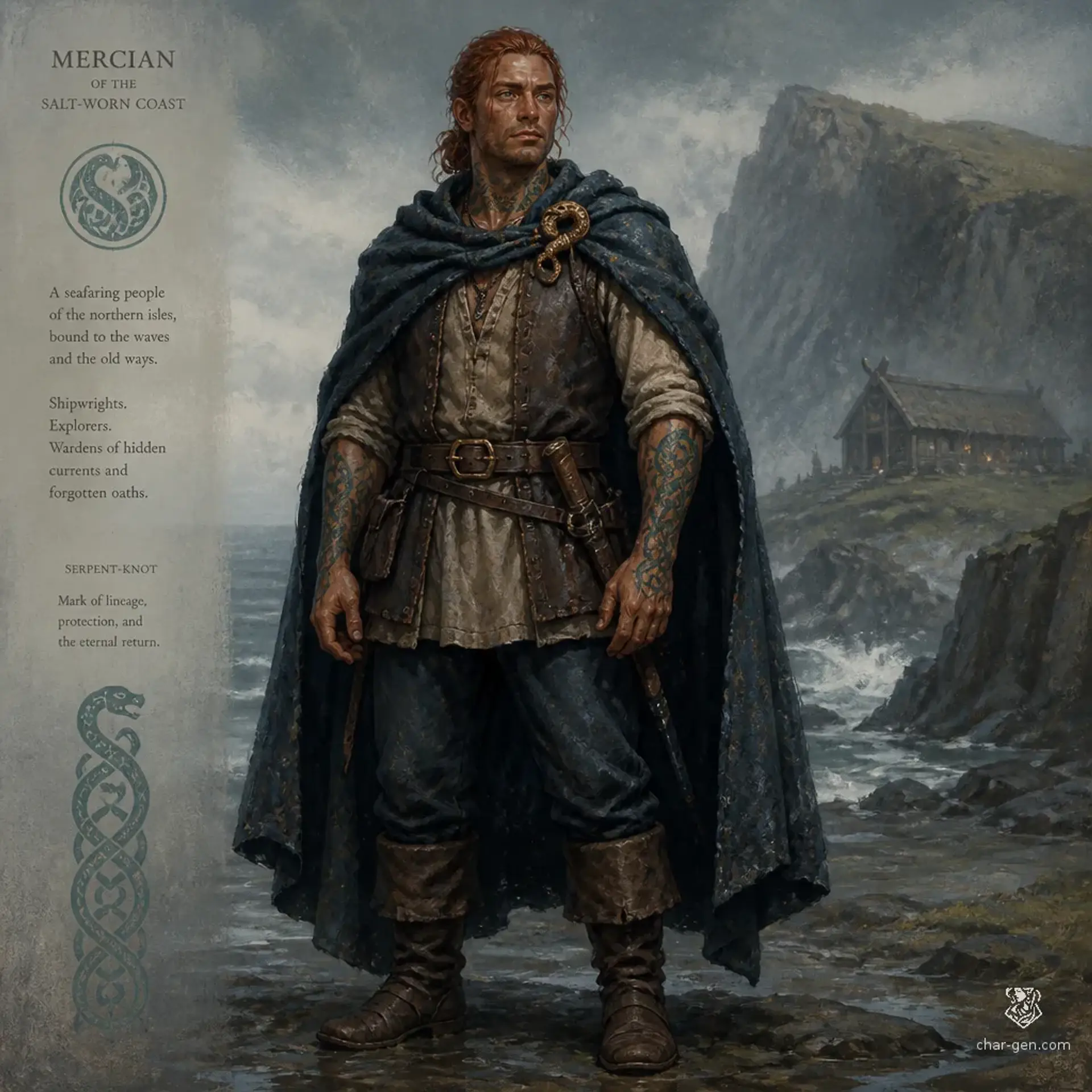Mercian - AI-generated fantasy Species