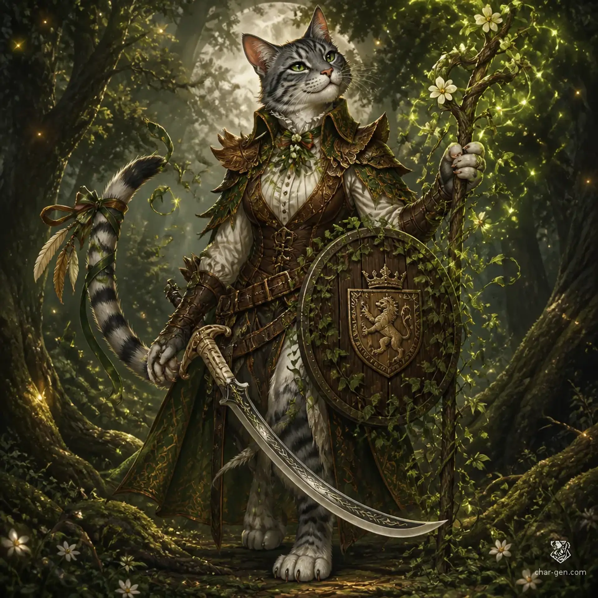 LADY MITTENS - AI-generated fantasy Character