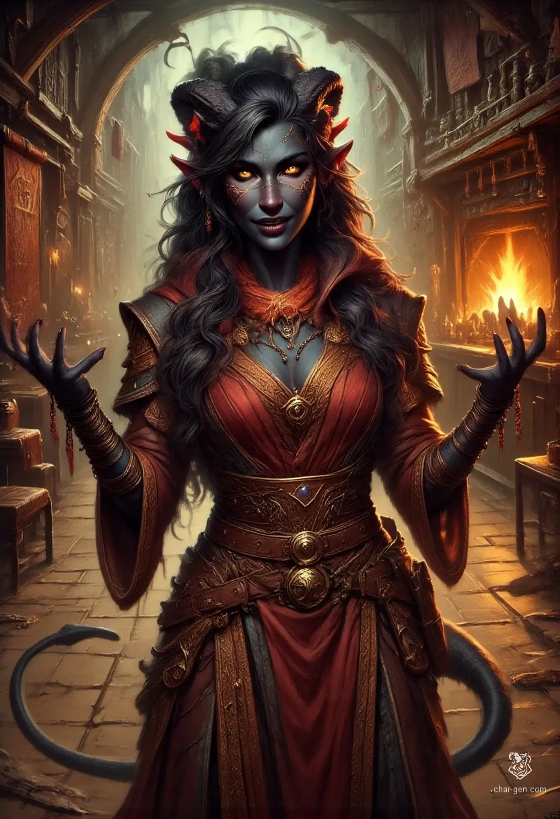 Lady Zahra Vel'keth - AI-generated fantasy NPC