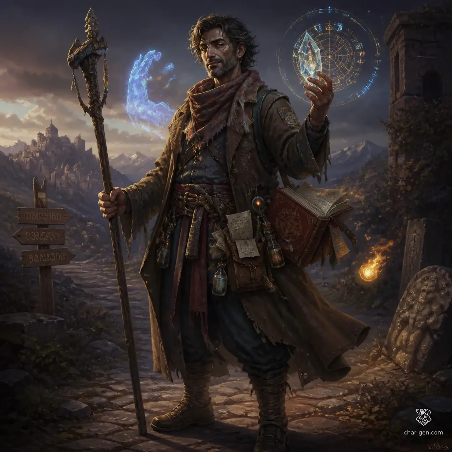 Mikheil Darsan - AI-generated fantasy Character