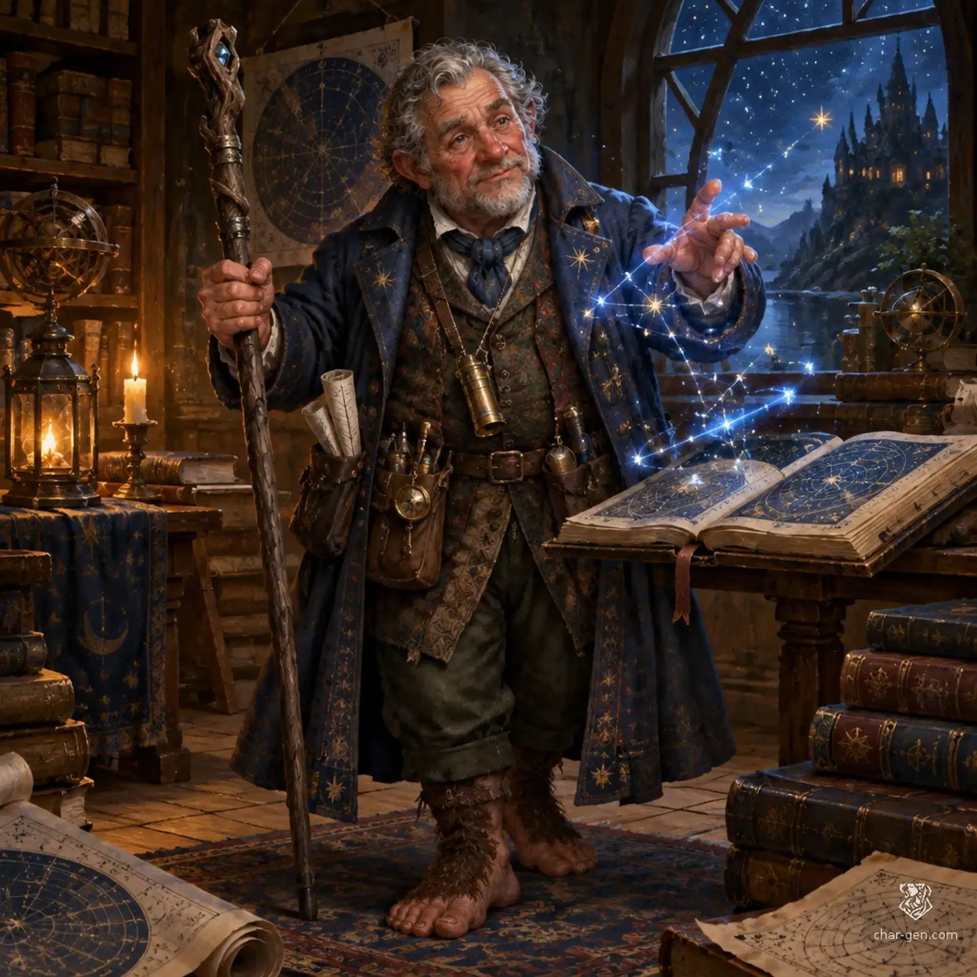 Professor Thaddeus McGee - AI-generated fantasy Character