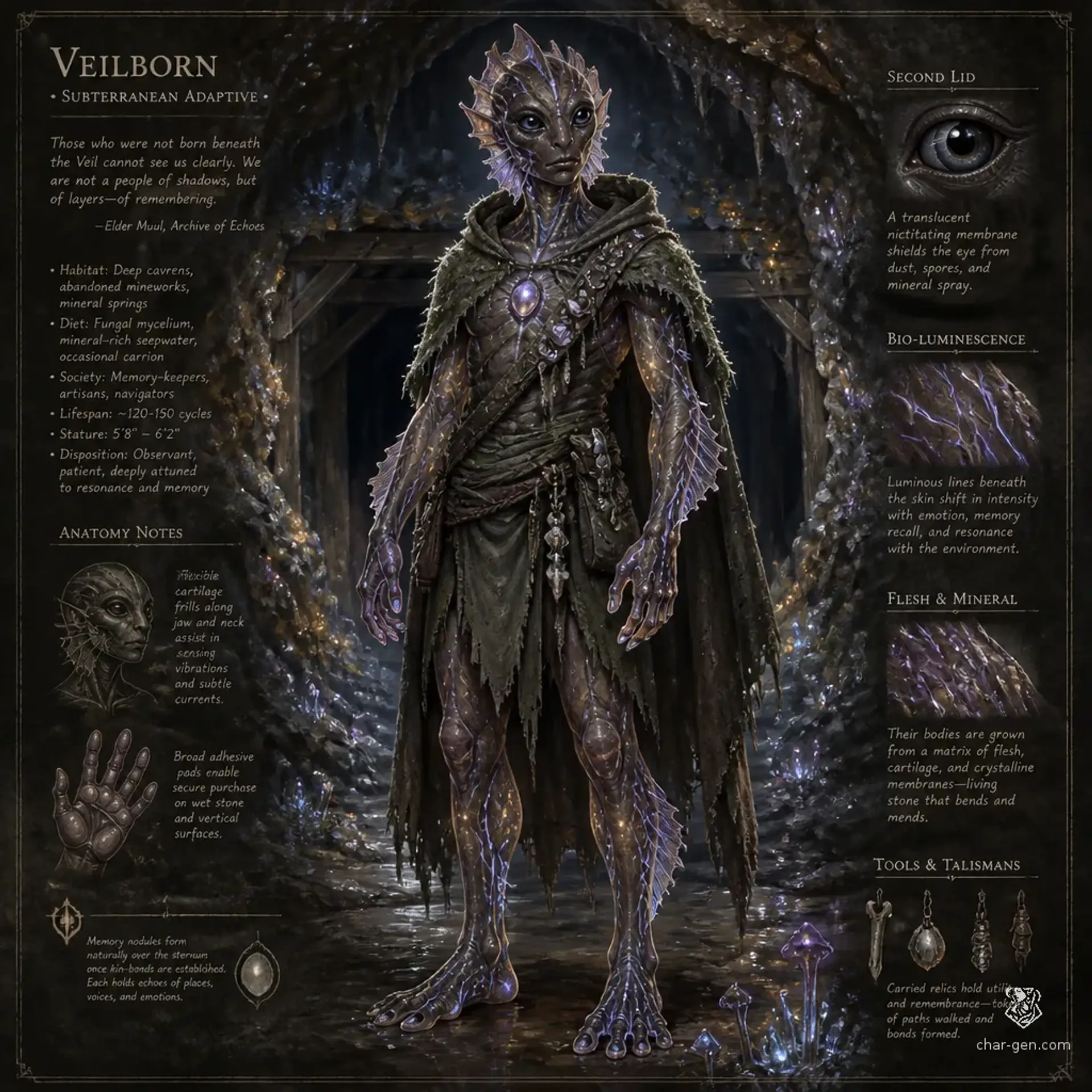Veilborn - AI-generated fantasy Species