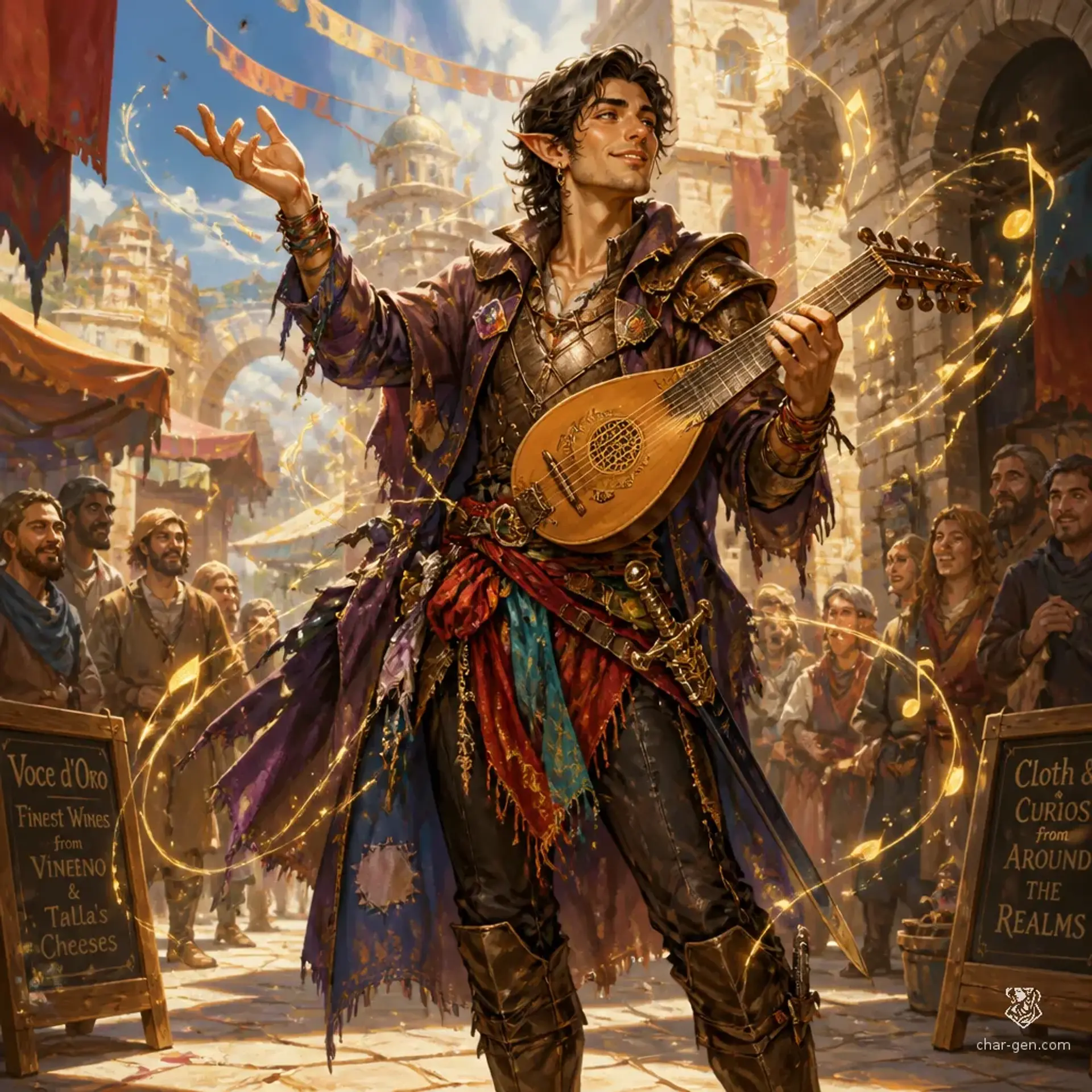 Mubarak ibn Naji - AI-generated fantasy Character