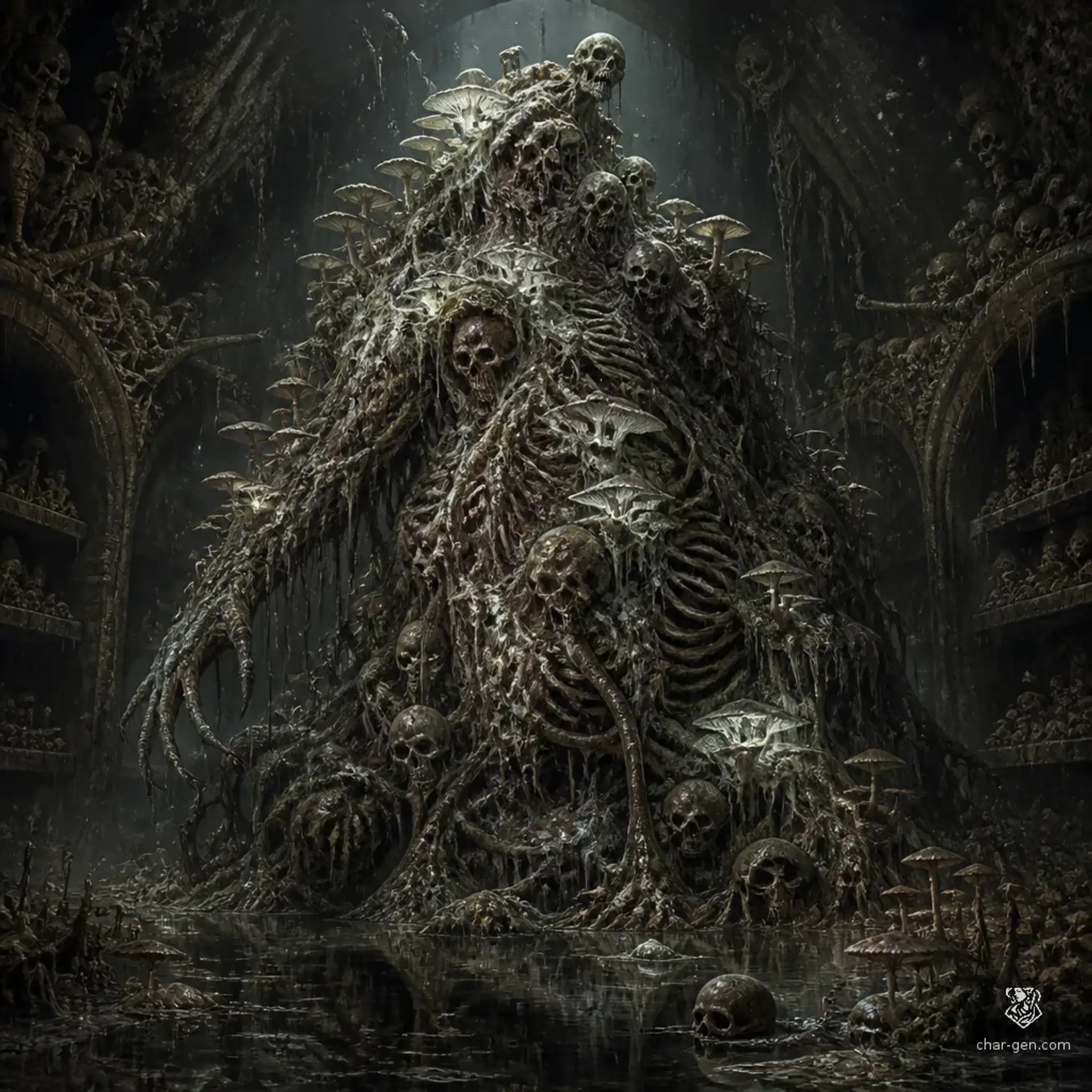 Gravefungus Manifestation - AI-generated fantasy Monster