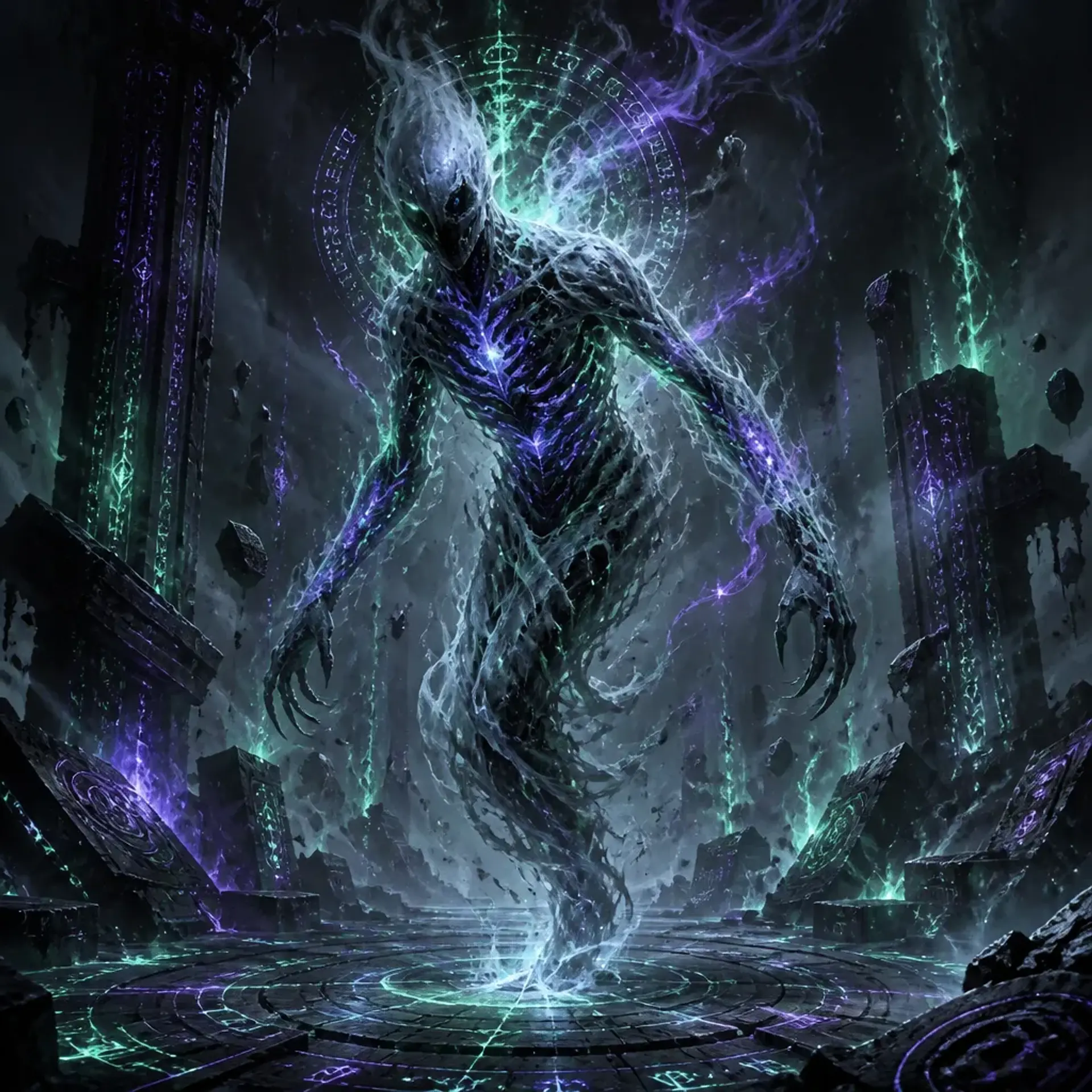 Nexus Wraith - AI-generated fantasy Monster