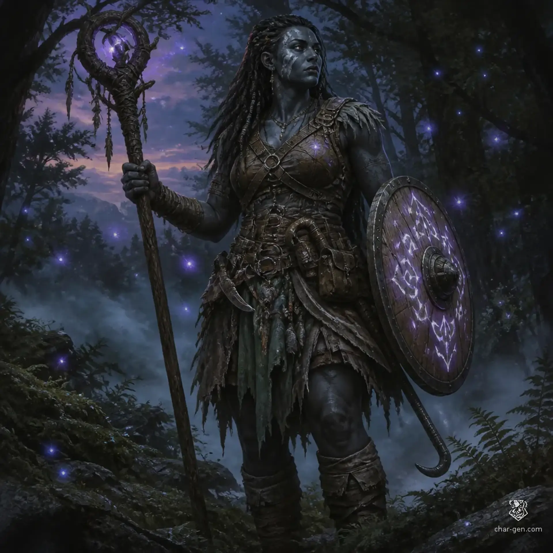 Brindle Ashroot - AI-generated fantasy Character