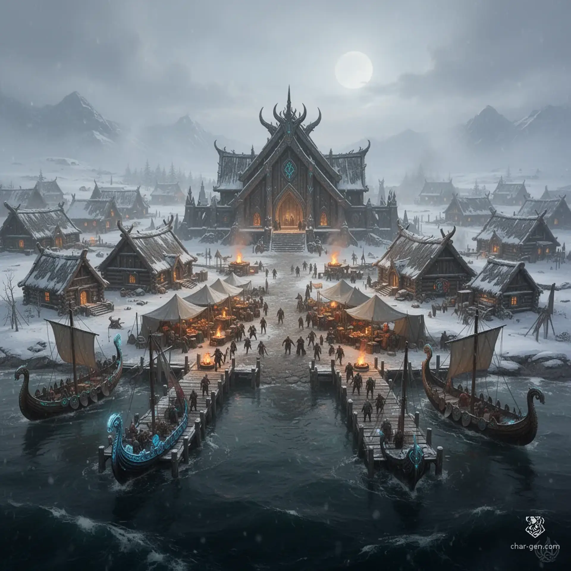 Kattegat - AI-generated fantasy Settlement