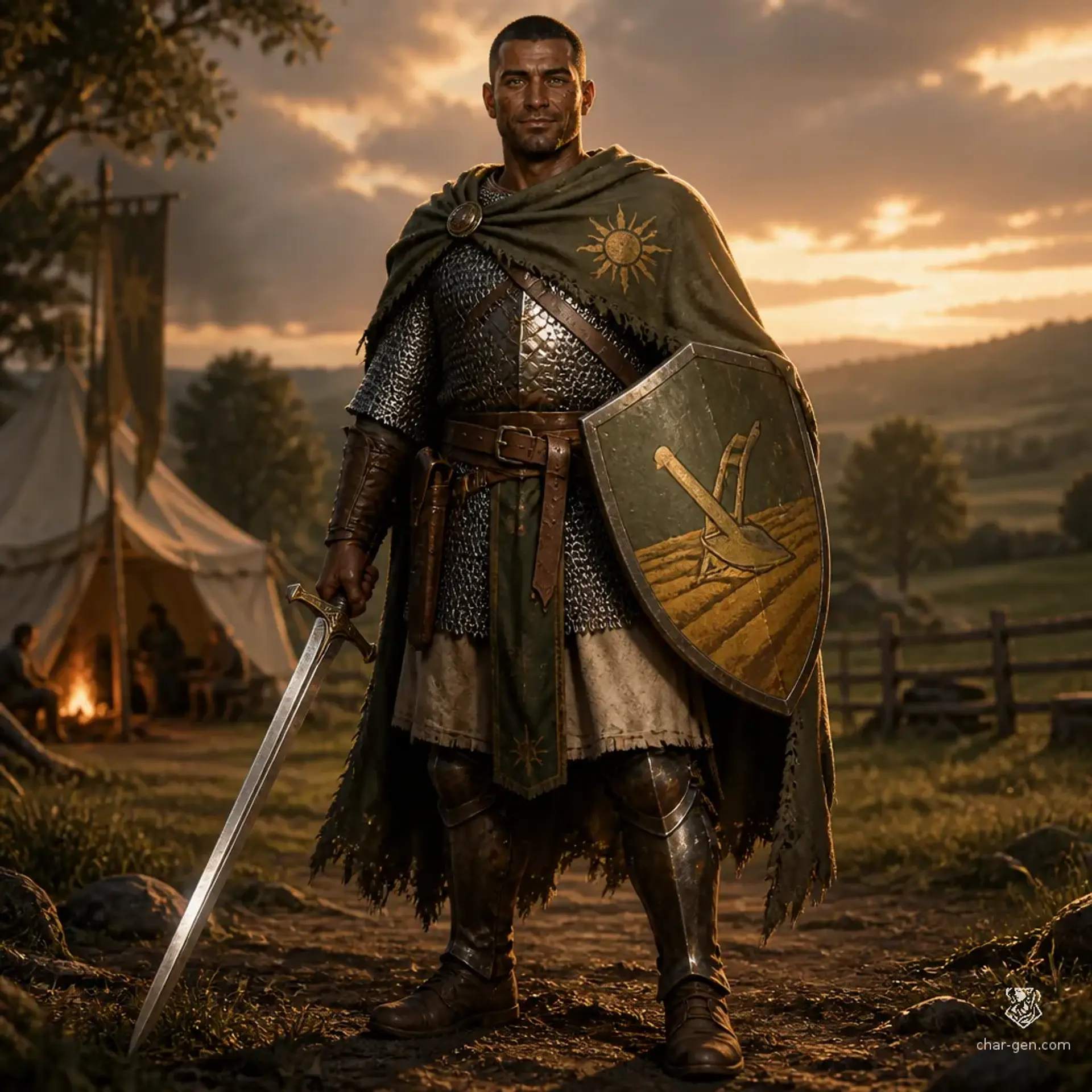 Bram Thorne - AI-generated fantasy Character