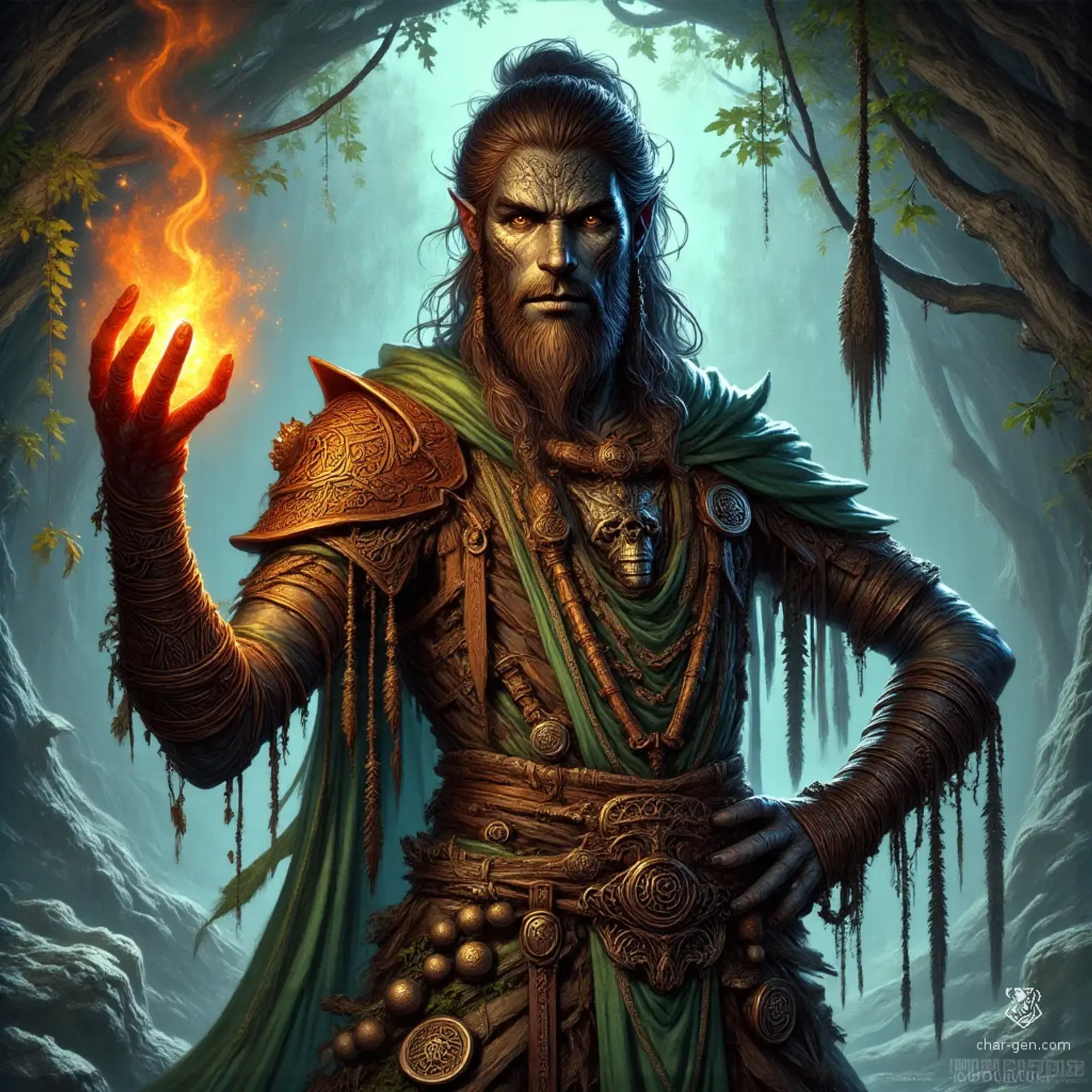 Tridurth, The Deity - AI-generated fantasy NPC