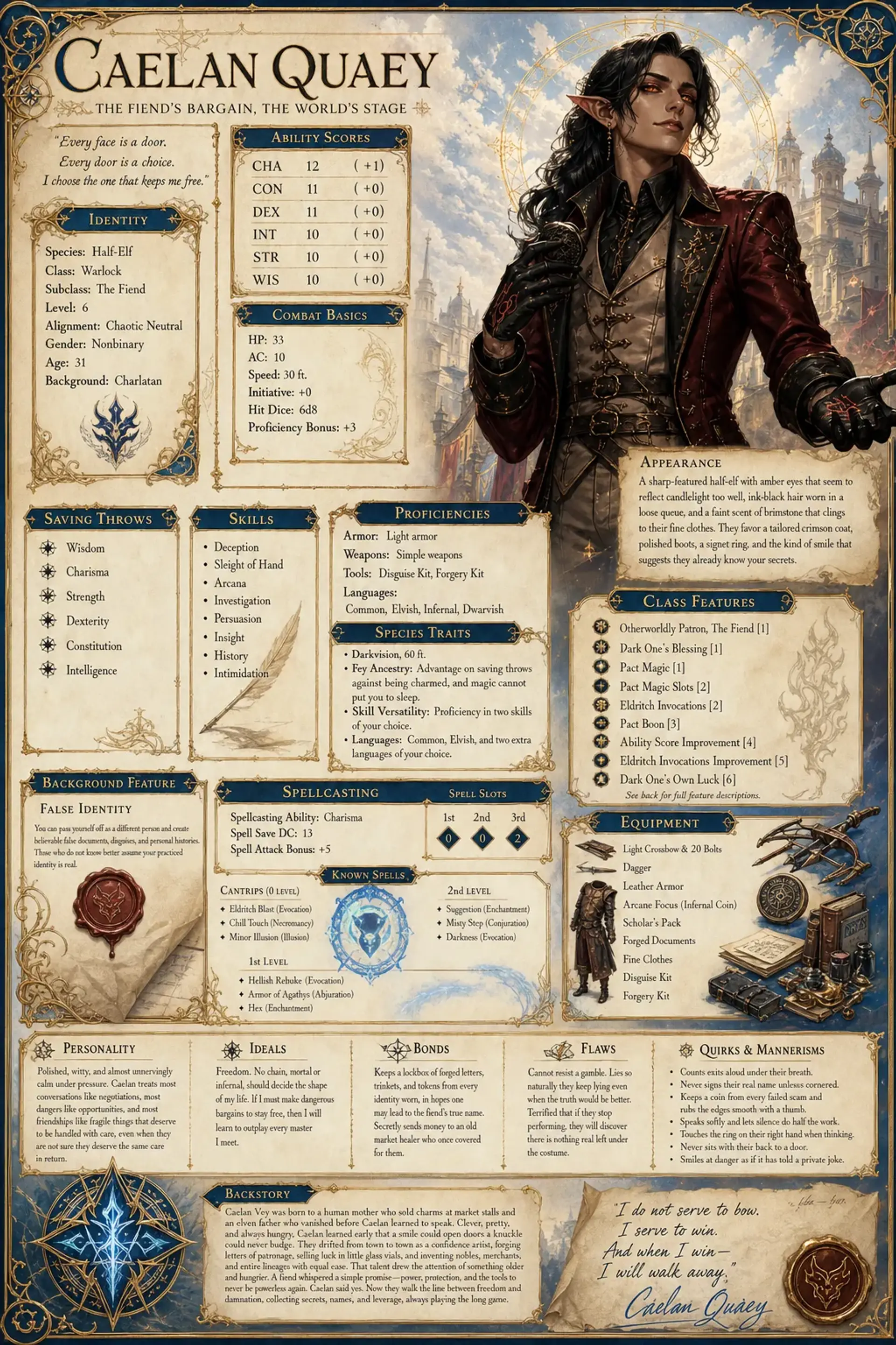 Character Sheet