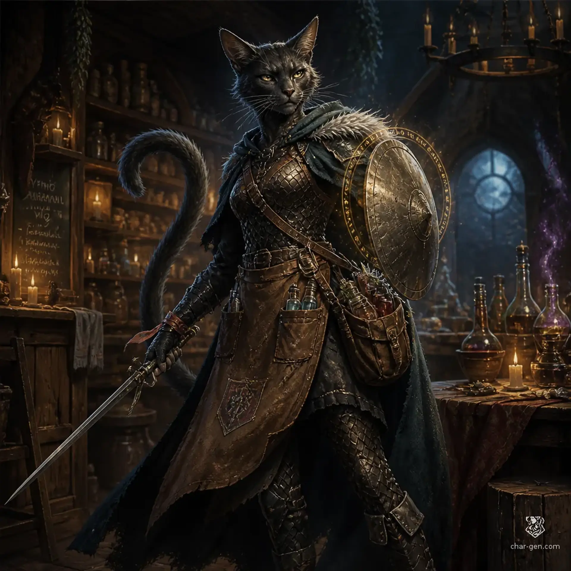 Тисакви - AI-generated fantasy Character