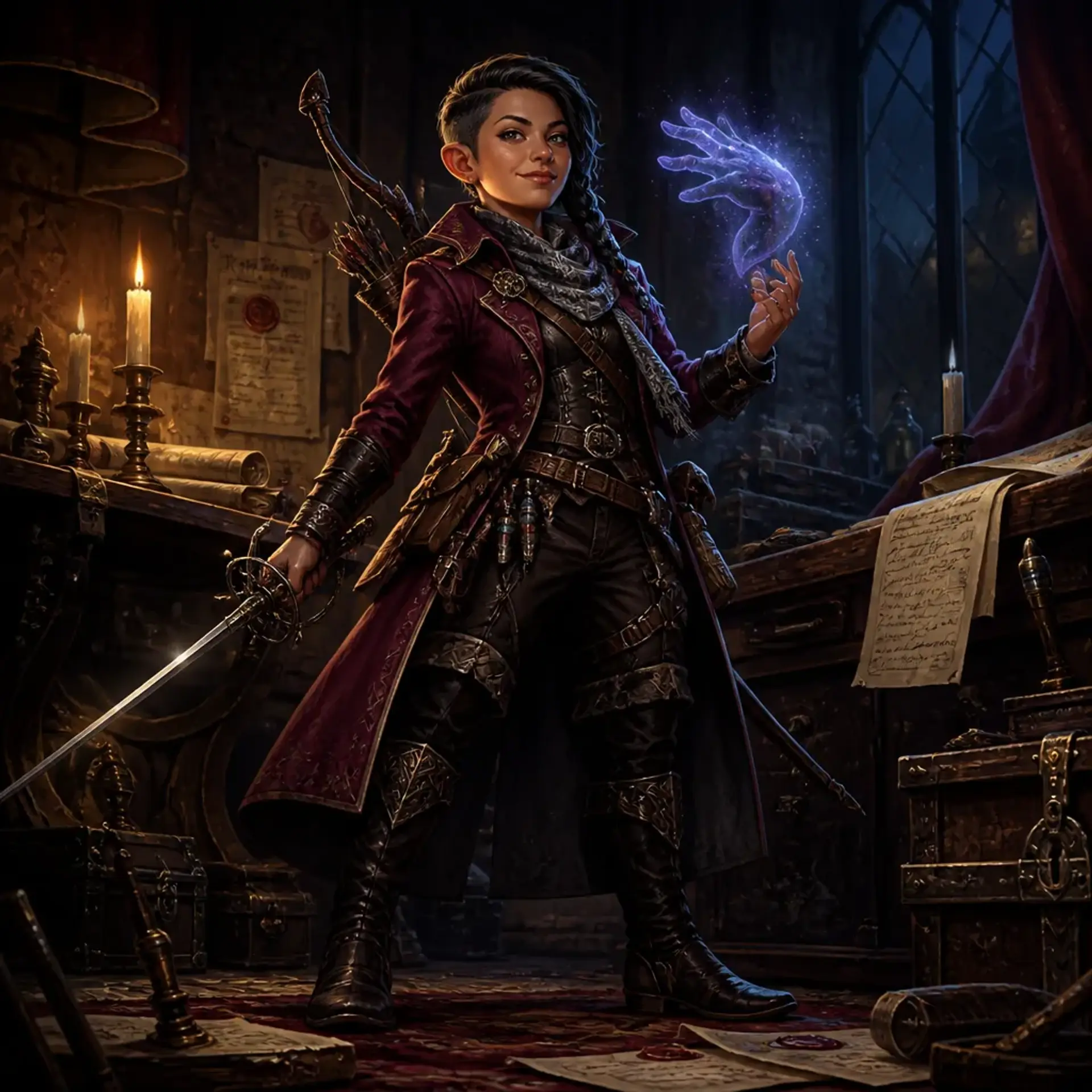Dagmar Von Bogenhafen - AI-generated fantasy Character