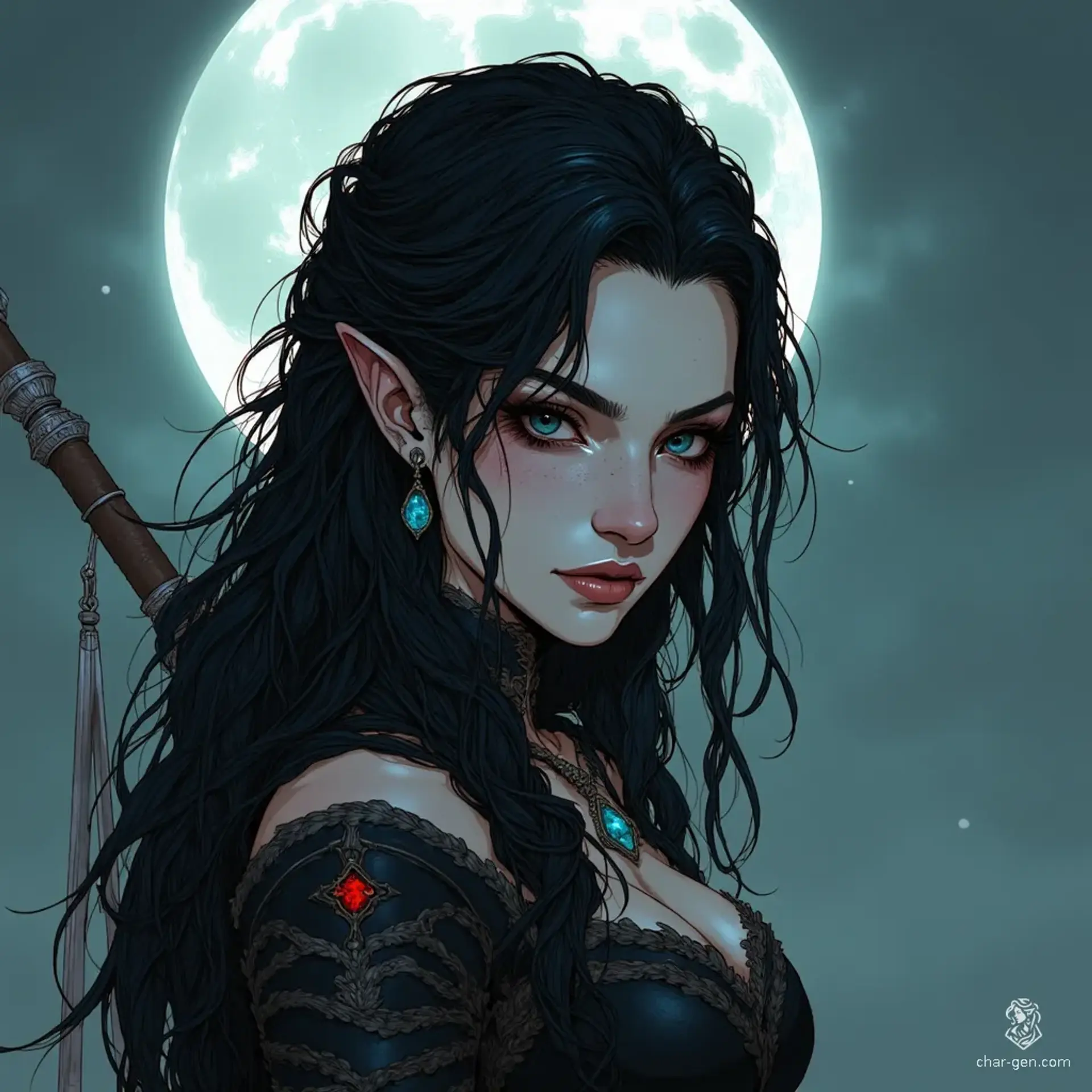 Mirella 'Shadowsong' Thorn - AI-generated fantasy NPC