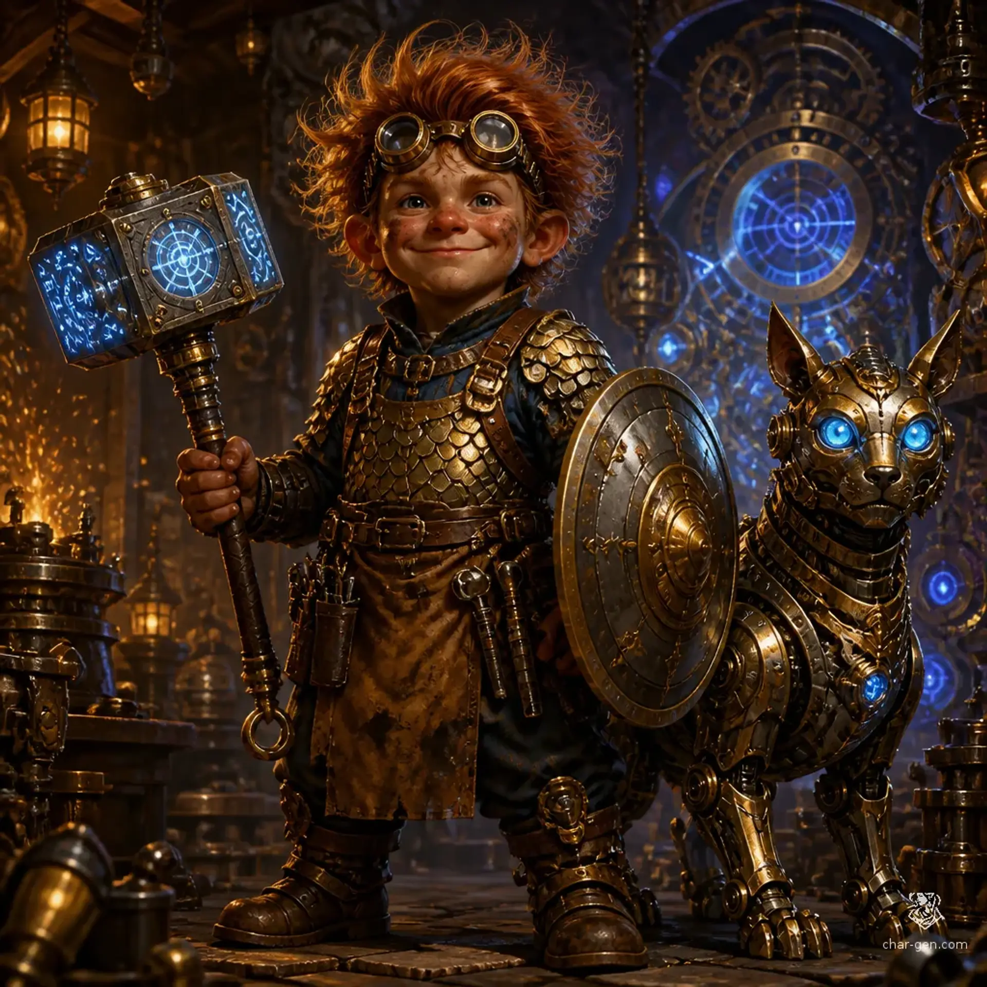 Zook Tick-Tock Beren - AI-generated fantasy Character