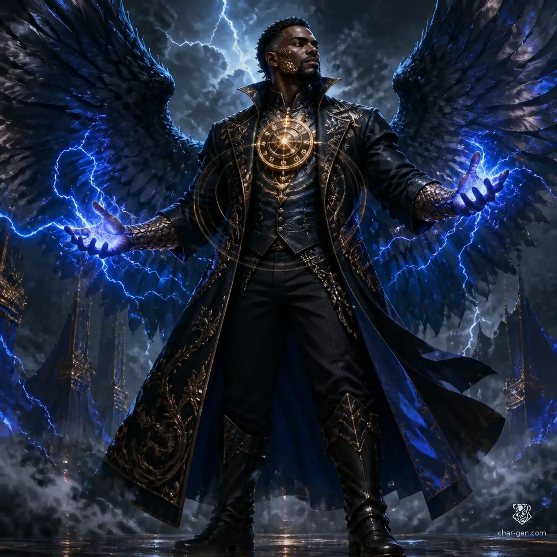 Mace Hollis - AI-generated fantasy Character